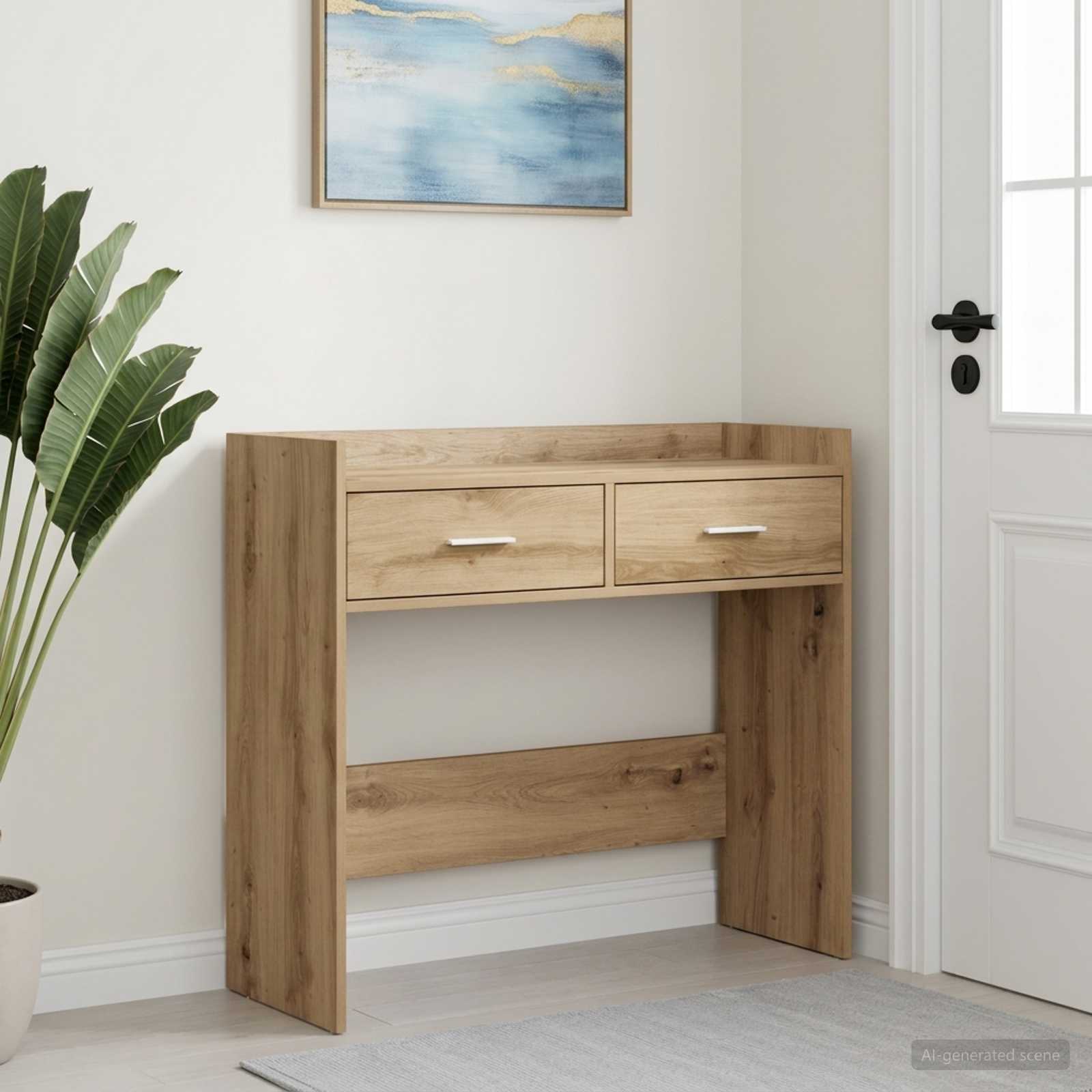 Konsolentisch Artisan-Eiche 90 x 35 x 80 cm Holzwerkstoff