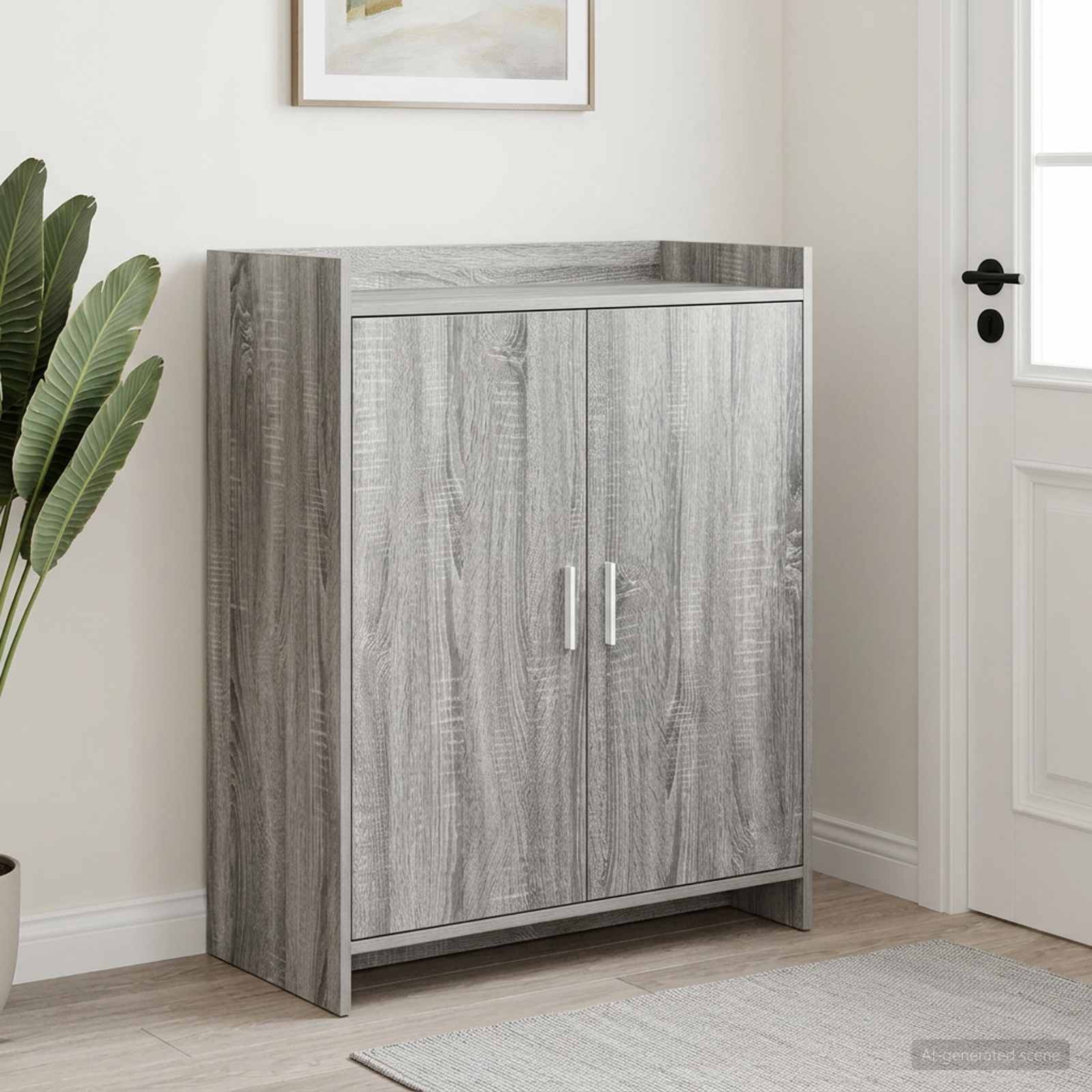 Schuhschrank Grau Sonoma 73,5 x 36 x 92 cm Holzwerkstoff