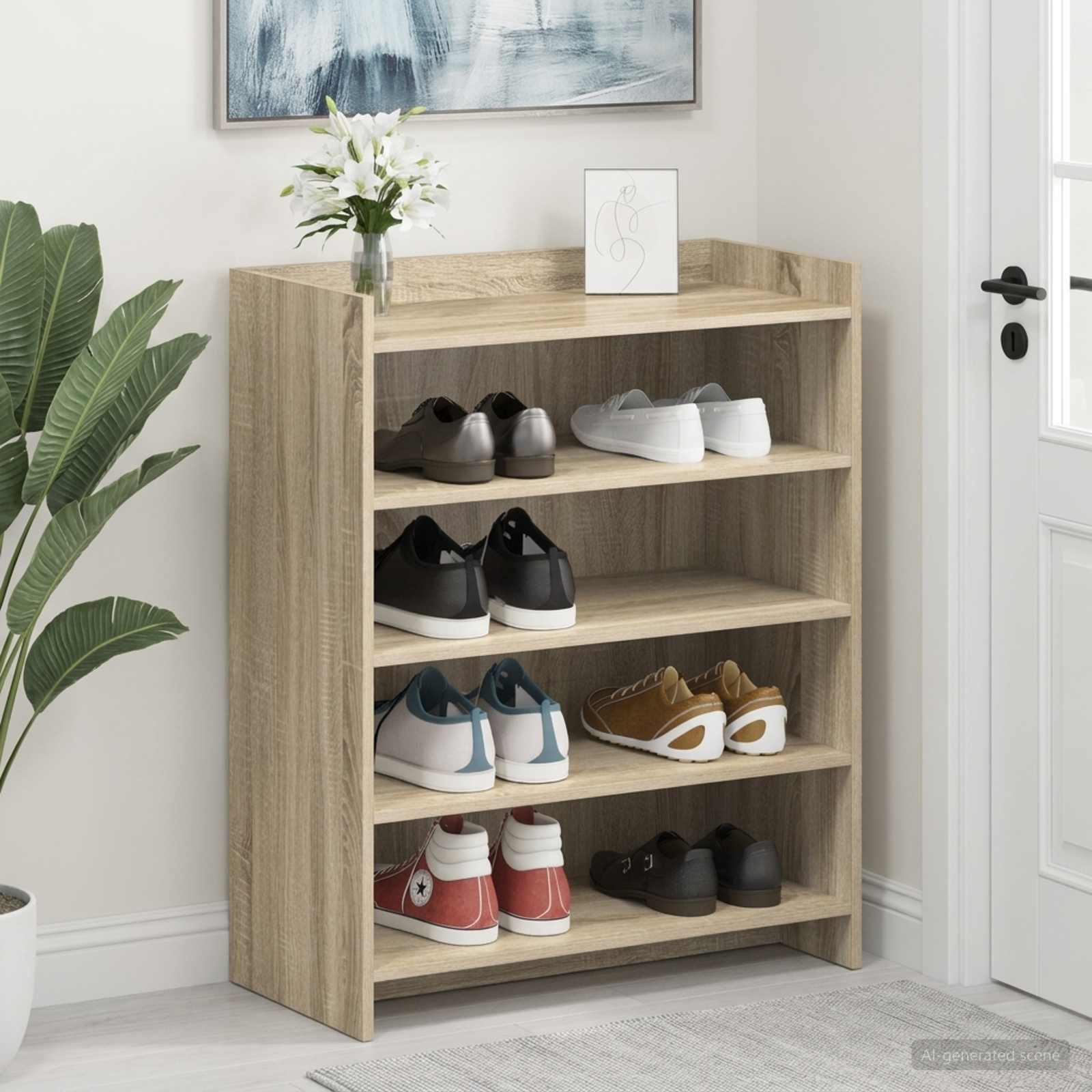 Schuhschrank Sonoma-Eiche 73,5 x 36 x 92 cm Holzwerkstoff