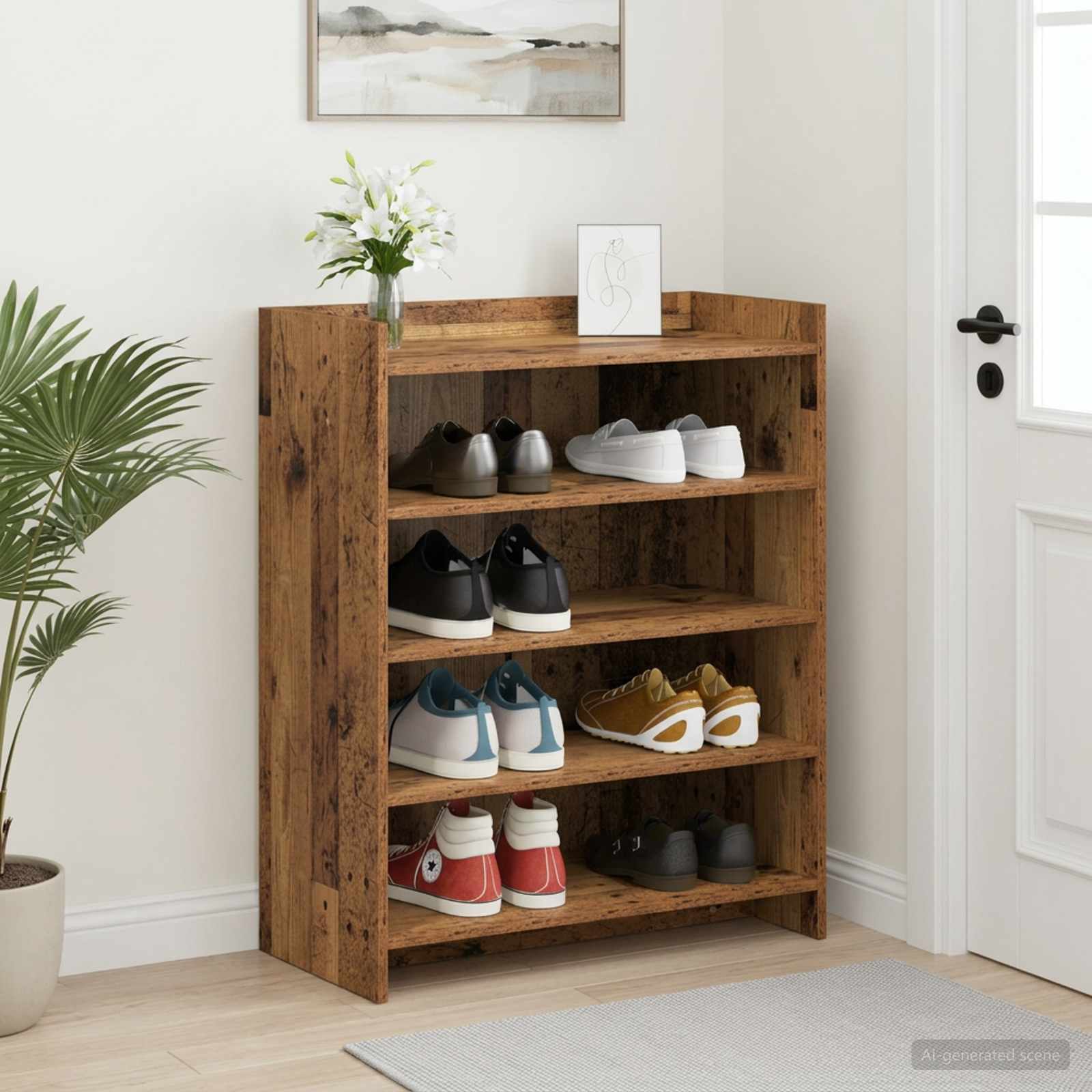 Schuhschrank Altholz 73,5 x 36 x 92 cm Holzwerkstoff