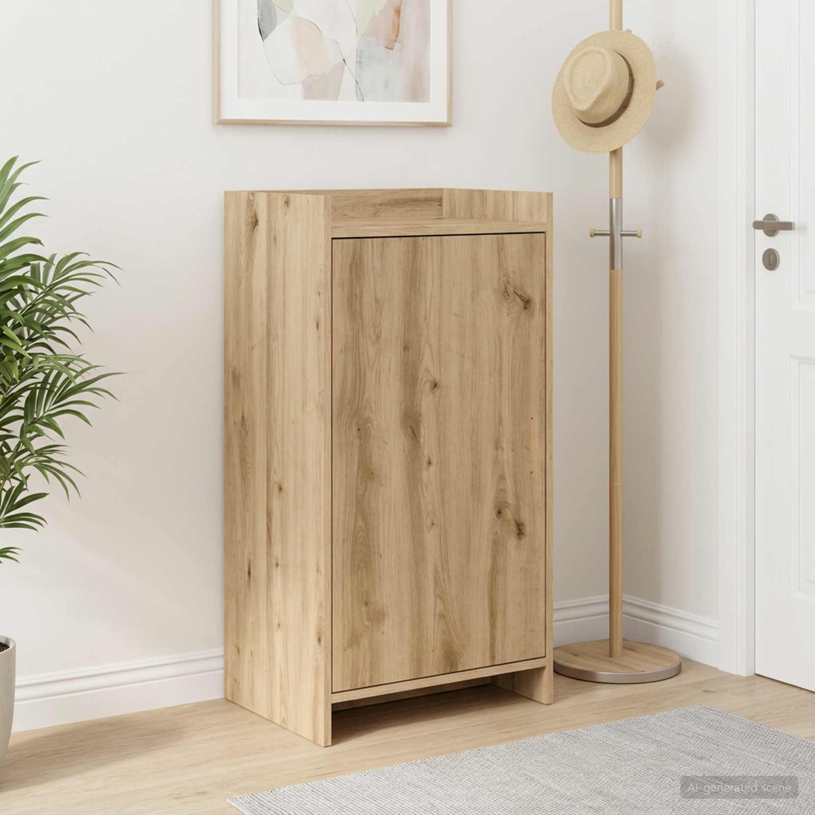 Schuhschrank 48 x 36 x 92 cm Holzwerkstoff Artisan-Eiche