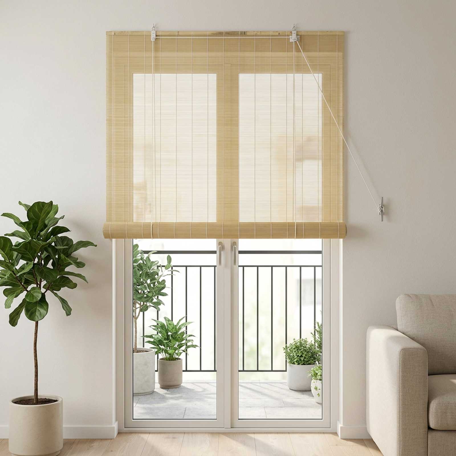 Rollo Natur 110 x 220 cm Bambus