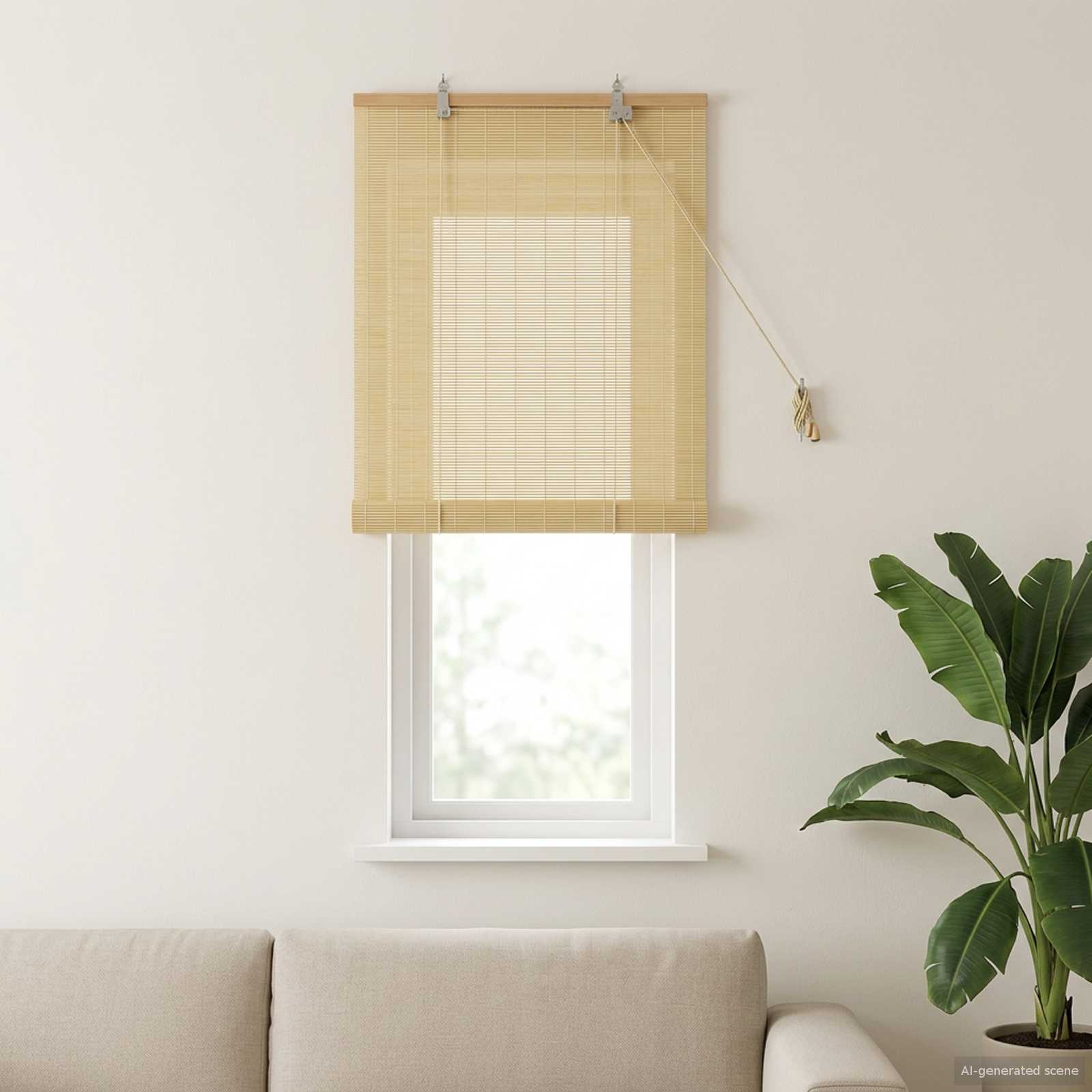 Rollo Natur 40 x 160 cm Bambus