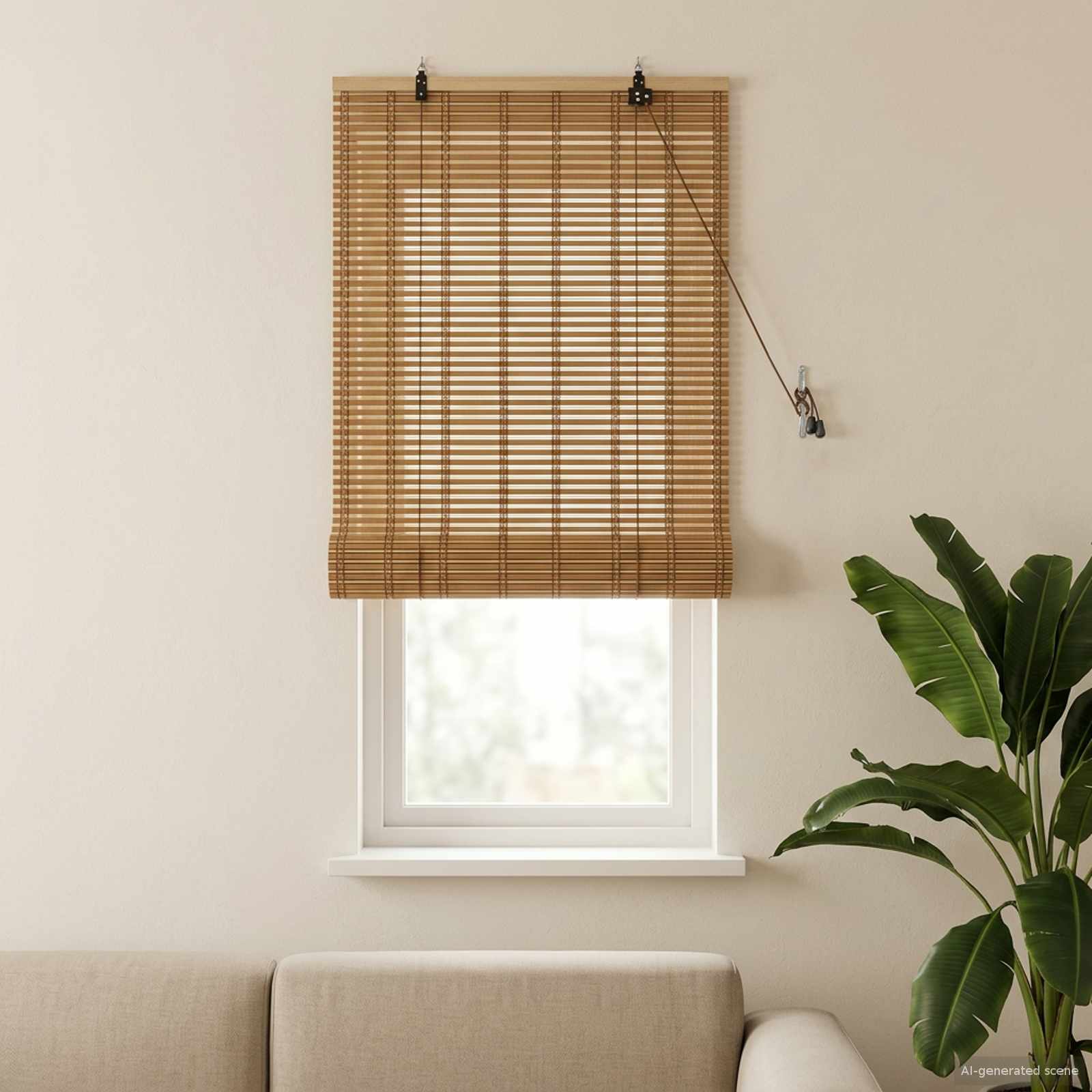 Rollo Natur 40 x 160 cm Bambus