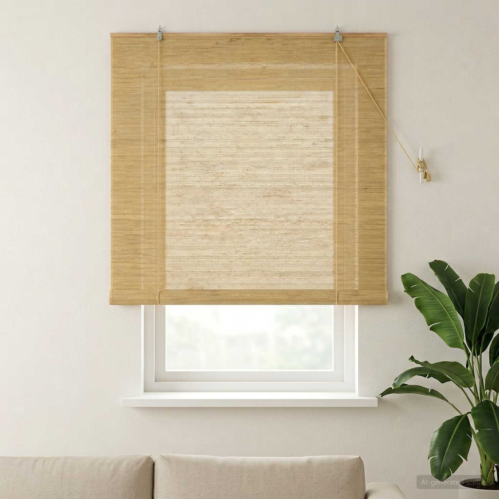 Rollo Natur 140 x 160 cm Bambus