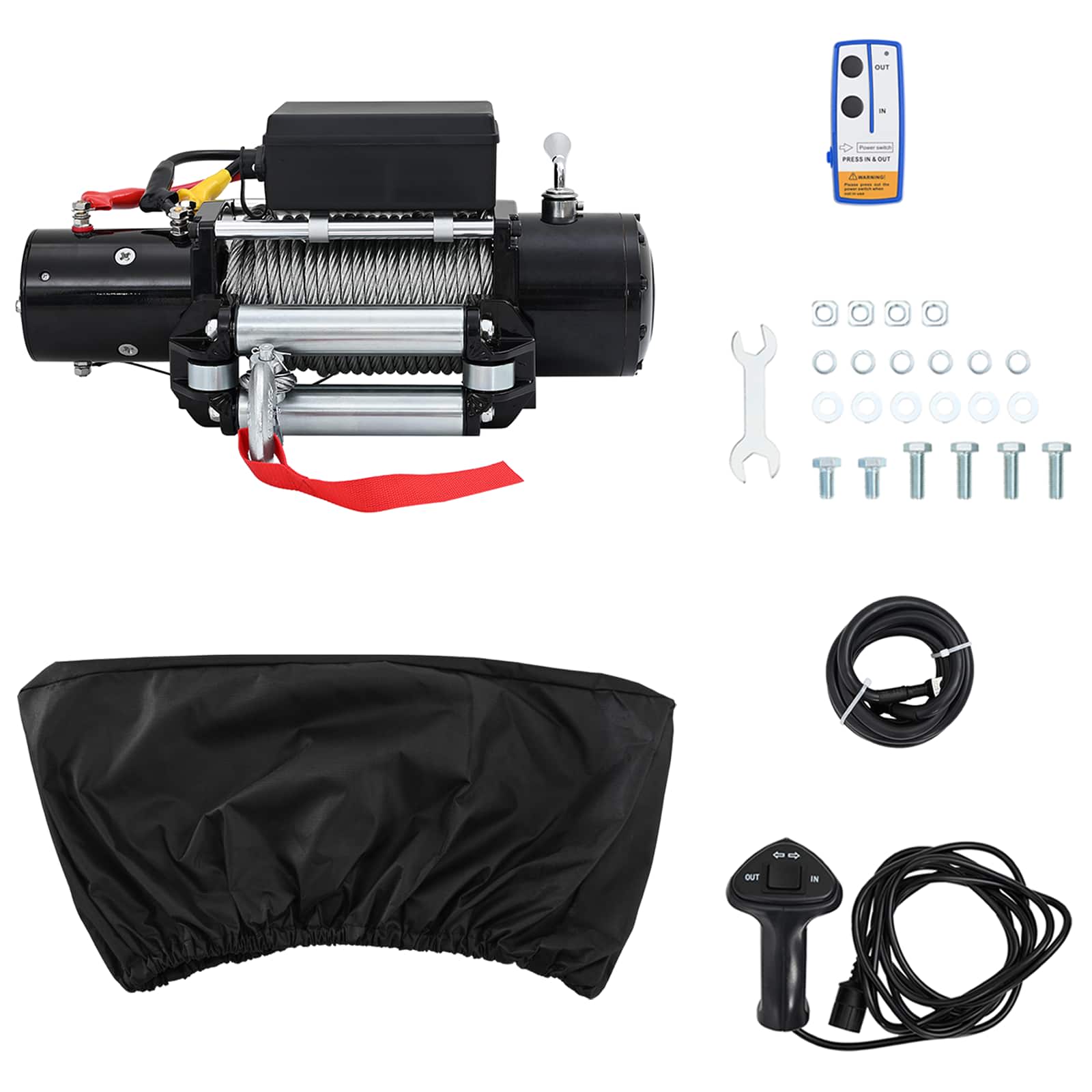 Elektrische Winde PVC Schwarz