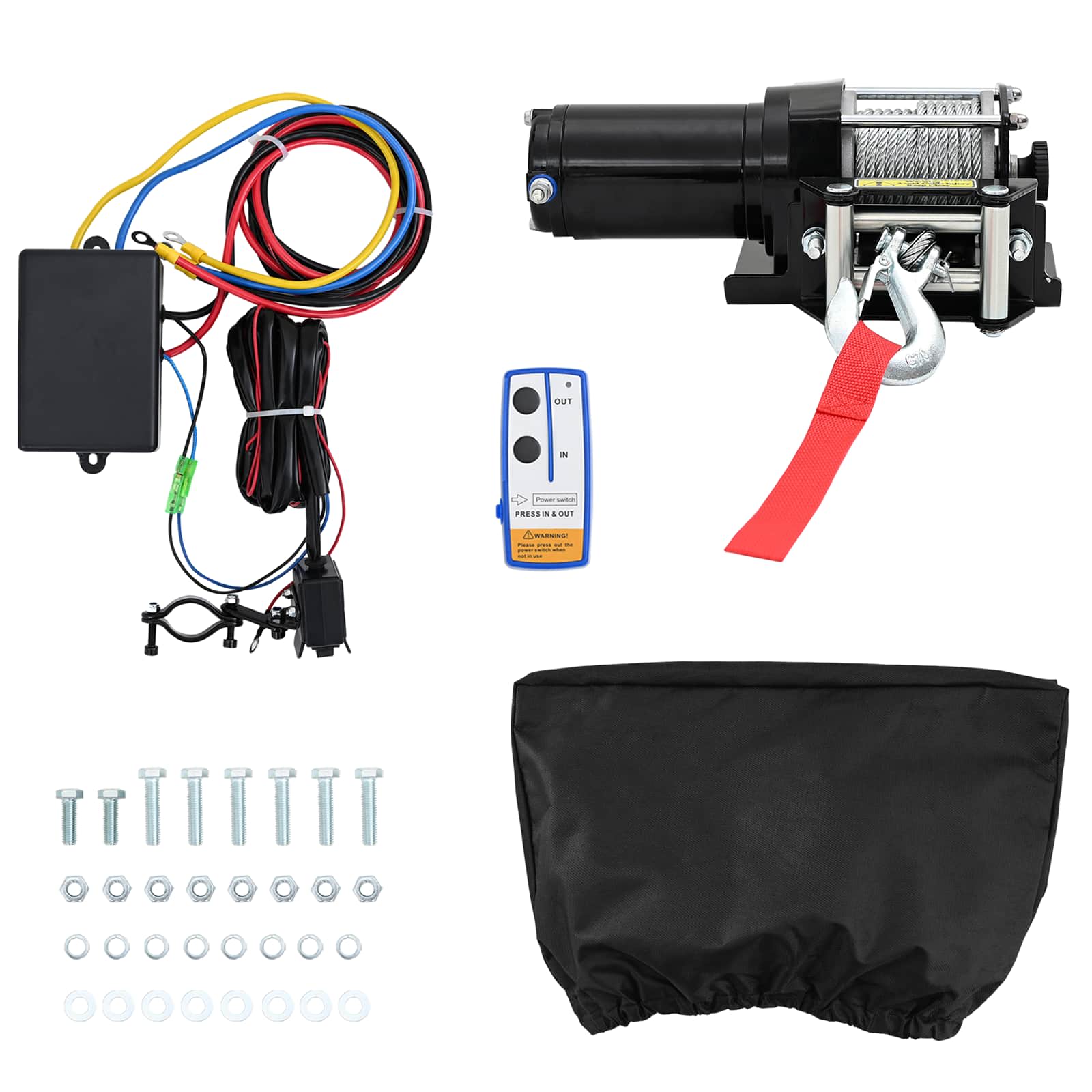 Elektrische Winde PVC Schwarz