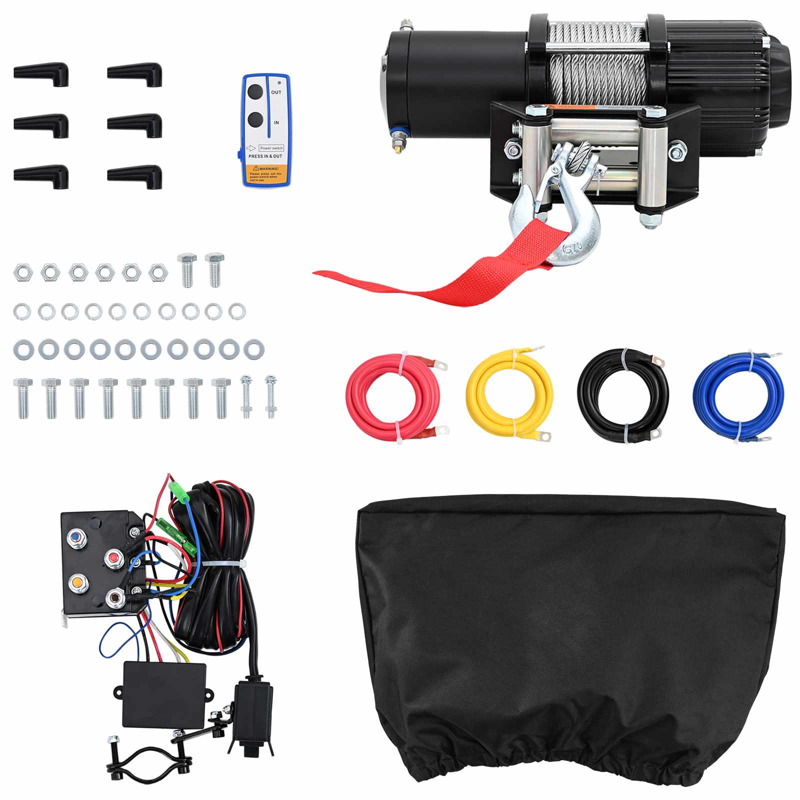 Elektrische Winde PVC Schwarz