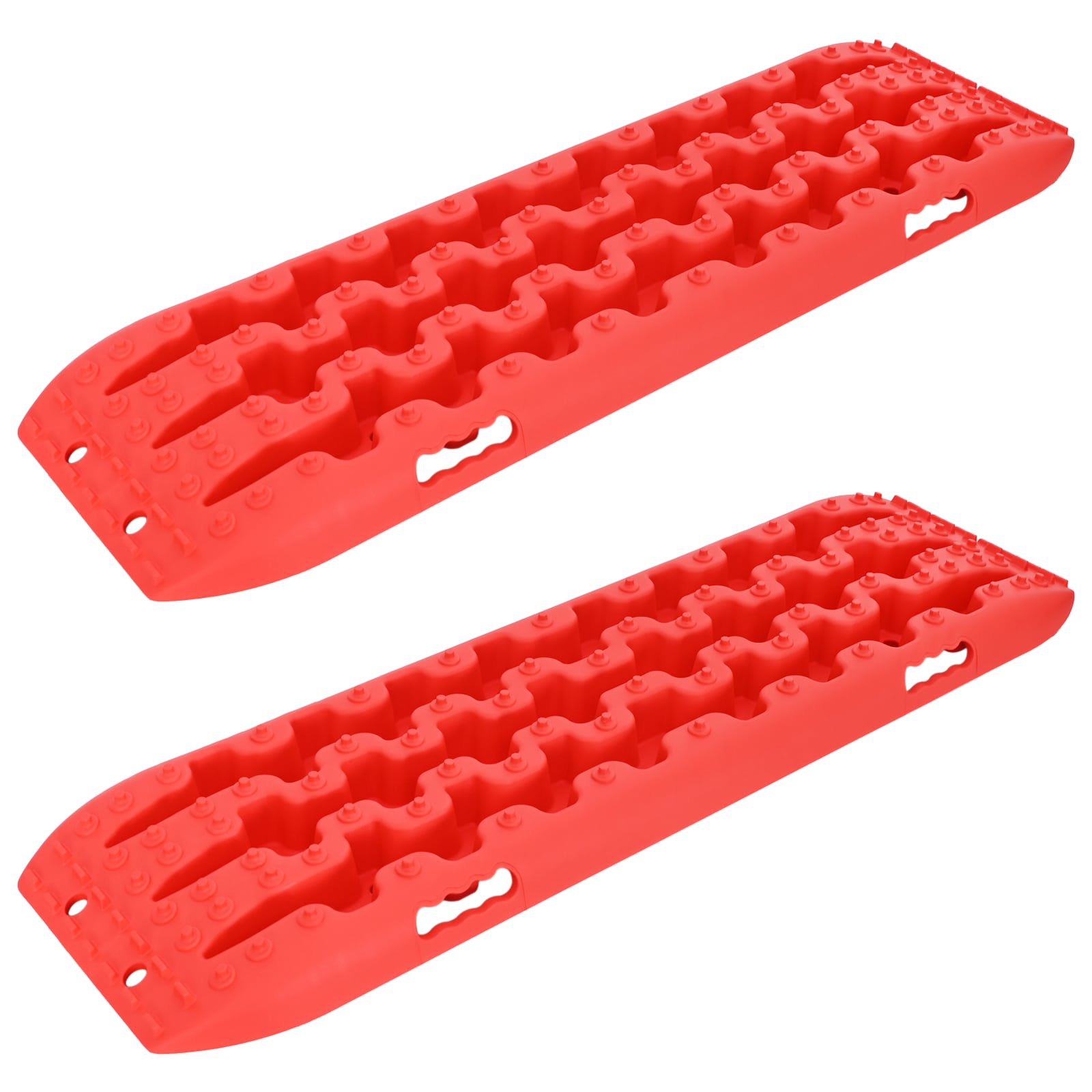 Traktionsplatte 2 stk. Rot 106 x 30,5 x 7 cm Verstärktes Nylon