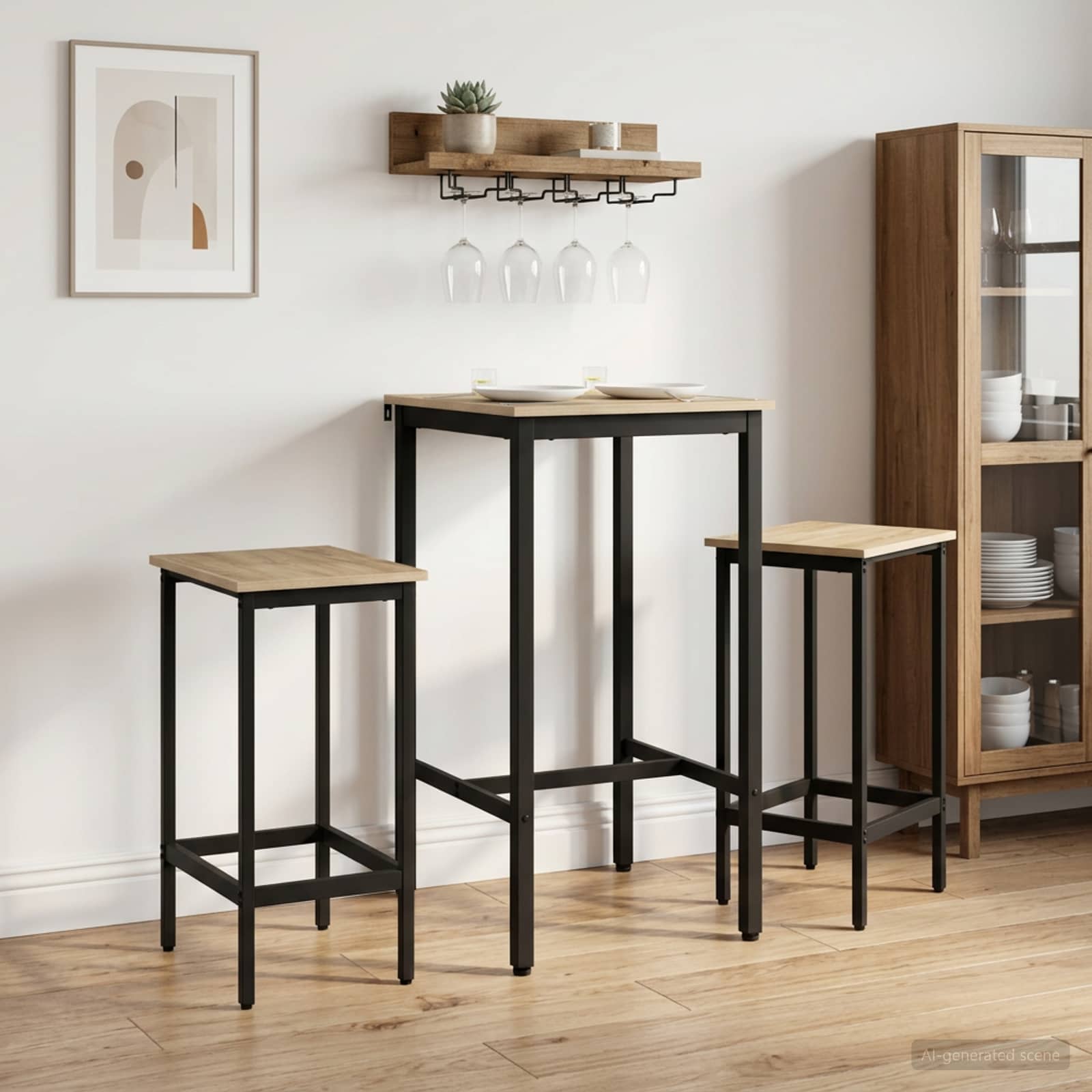 Barhocker 2 stk. Sonoma-Eiche 40 x 32 x 64 cm Holzwerkstoff