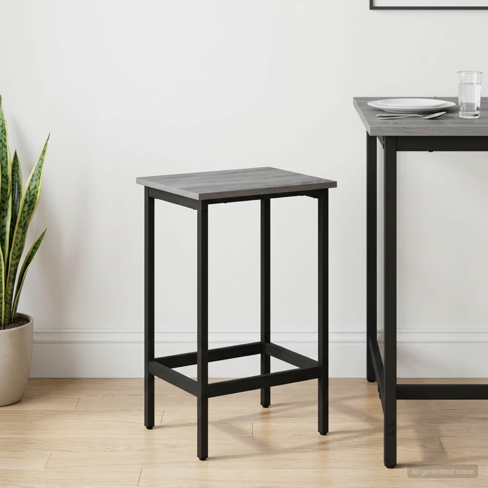 Barhocker Grau Sonoma 40 x 32 x 64 cm Holzwerkstoff