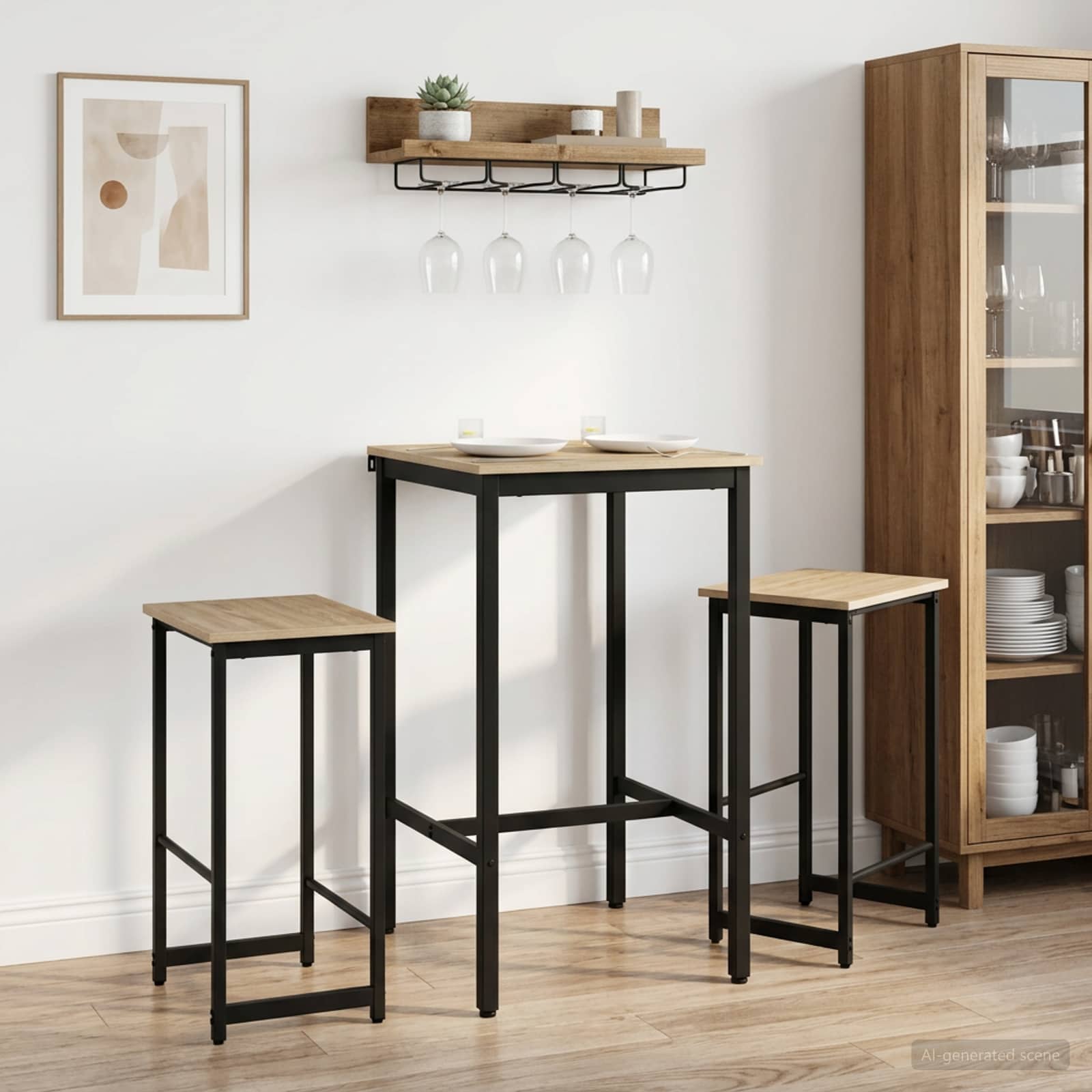 Barhocker 2 stk. Sonoma-Eiche 40 x 32 x 64 cm Holzwerkstoff