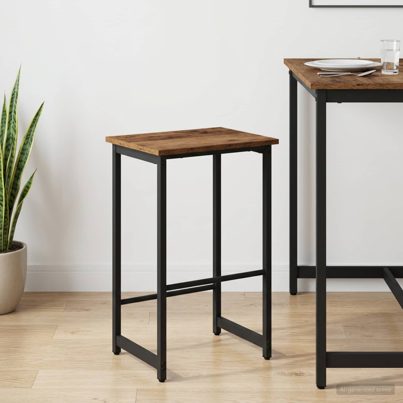 Barhocker Altholz 40 x 32 x 74 cm Holzwerkstoff