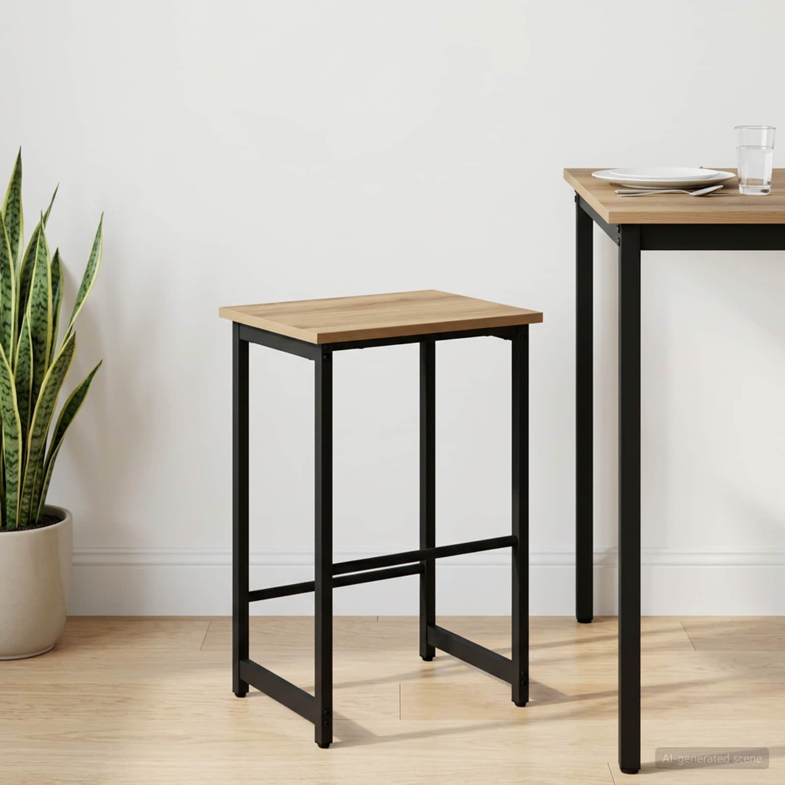 Barhocker Artisan-Eiche 40 x 32 x 74 cm Holzwerkstoff