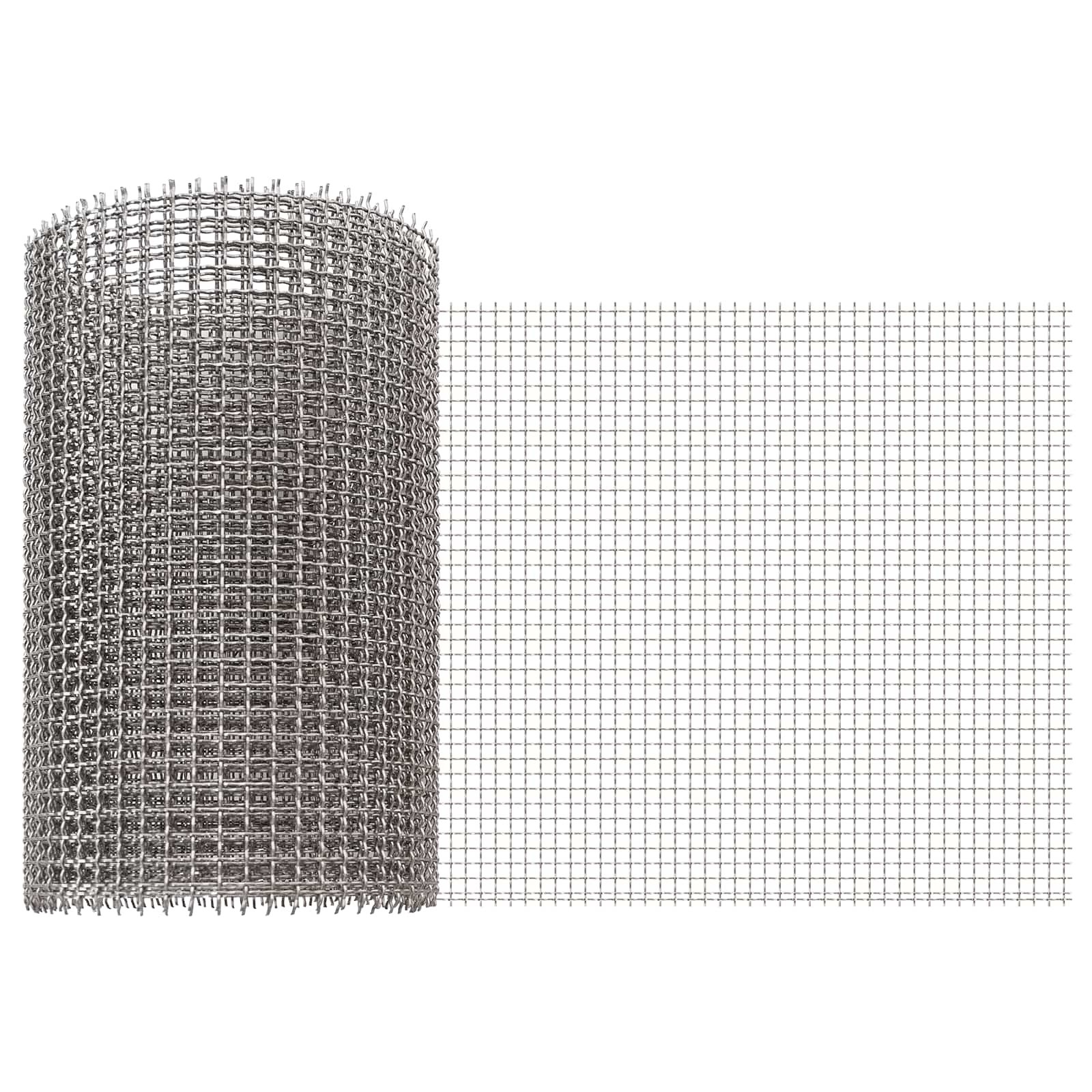 Mesh Bildschirm 20 x 500 cm 3 Mesh Edelstahl 201 Silber