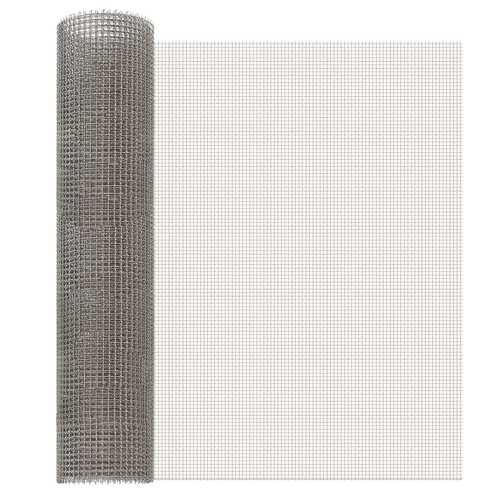 Mesh Bildschirm 60 x 500 cm 3 Mesh Edelstahl 201 Silber