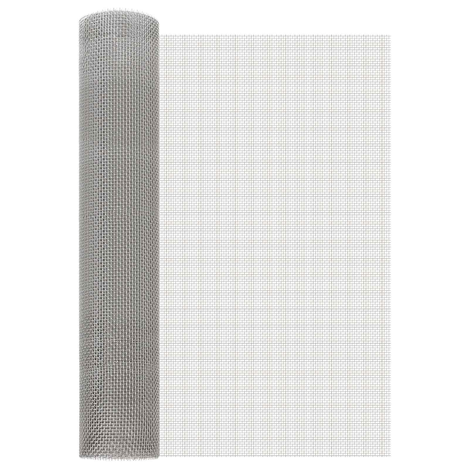 Mesh Bildschirm 60 x 1000 cm 6 Mesh Edelstahl 201 Silber