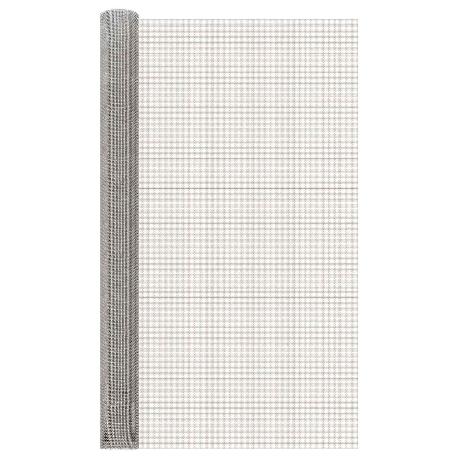Mesh Bildschirm 120 x 1000 cm 6 Mesh Edelstahl 201 Silber