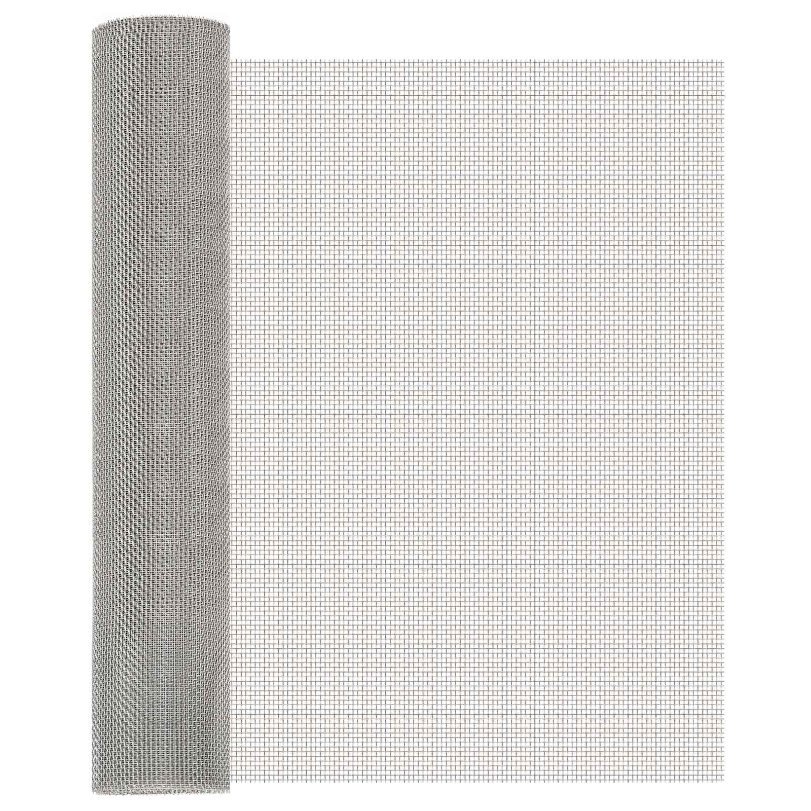 Mesh Bildschirm 60 x 1000 cm 8 Mesh Edelstahl 201 Silber