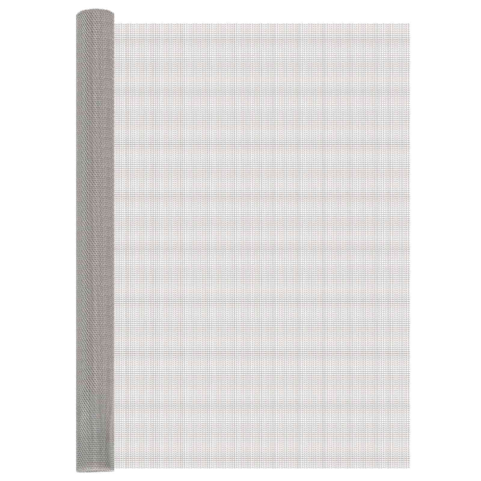 Mesh Bildschirm 120 x 500 cm 8 Mesh Edelstahl 201 Silber