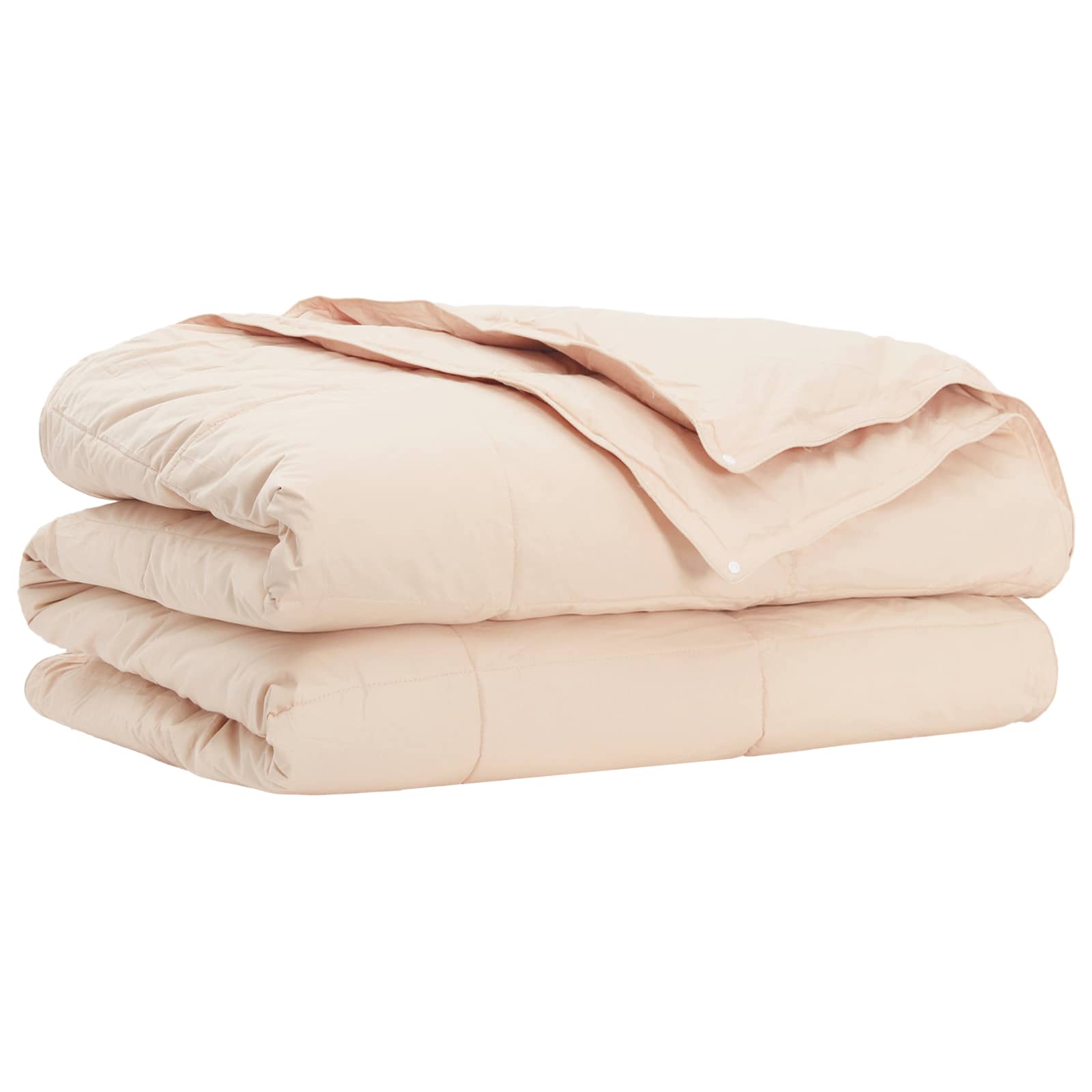 Bettdecke 220 x 260 cm Für alle Jahreszeiten Kapokfaser Beige