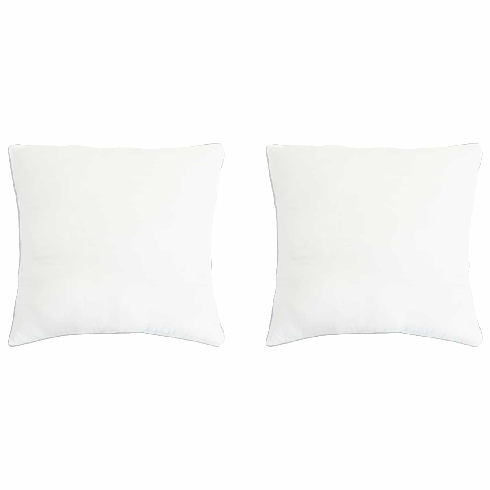 Kopfkissen 2 stk. 40 x 40 cm Bambusfaser Weiß