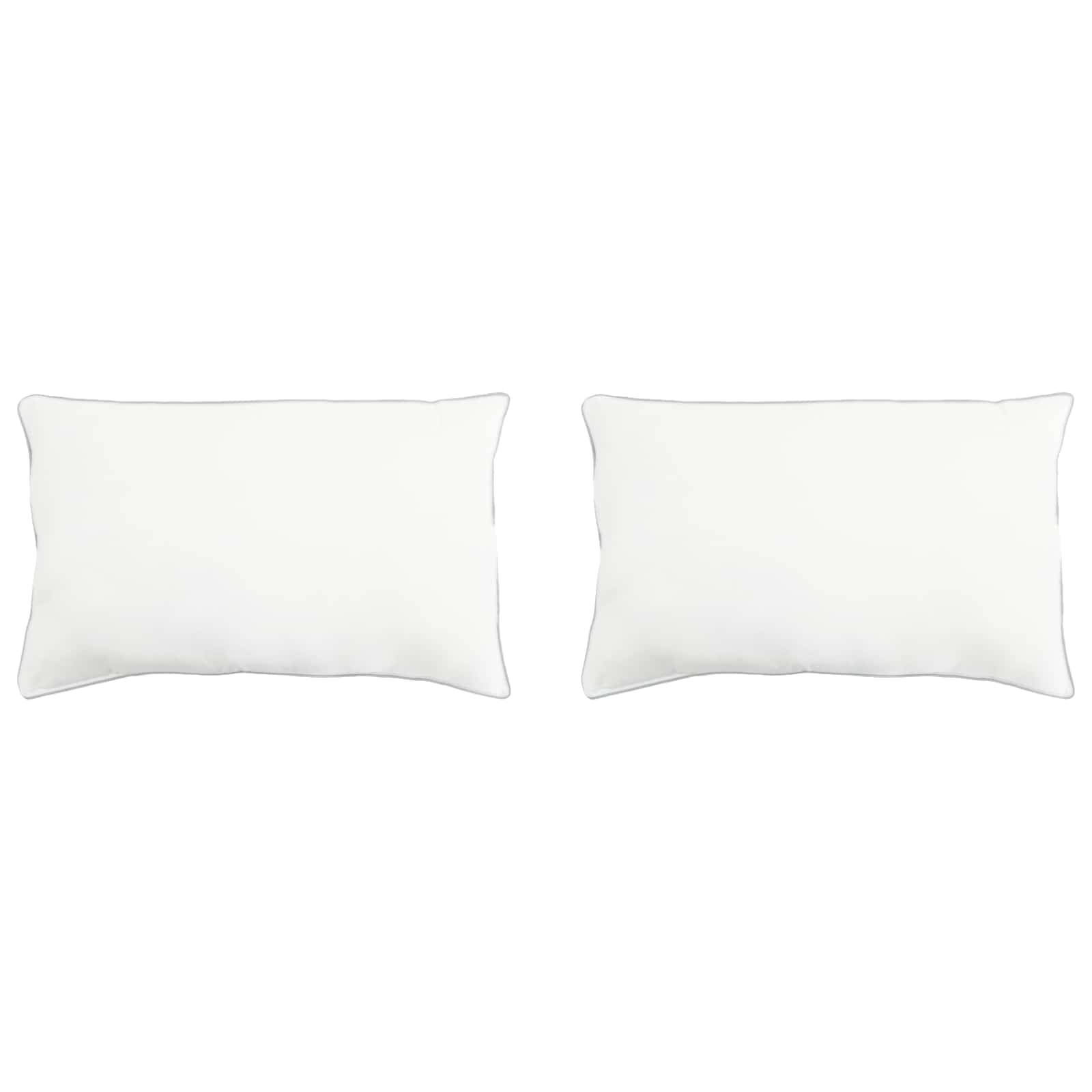 Kopfkissen 2 stk. 40 x 60 cm Bambusfaser Weiß