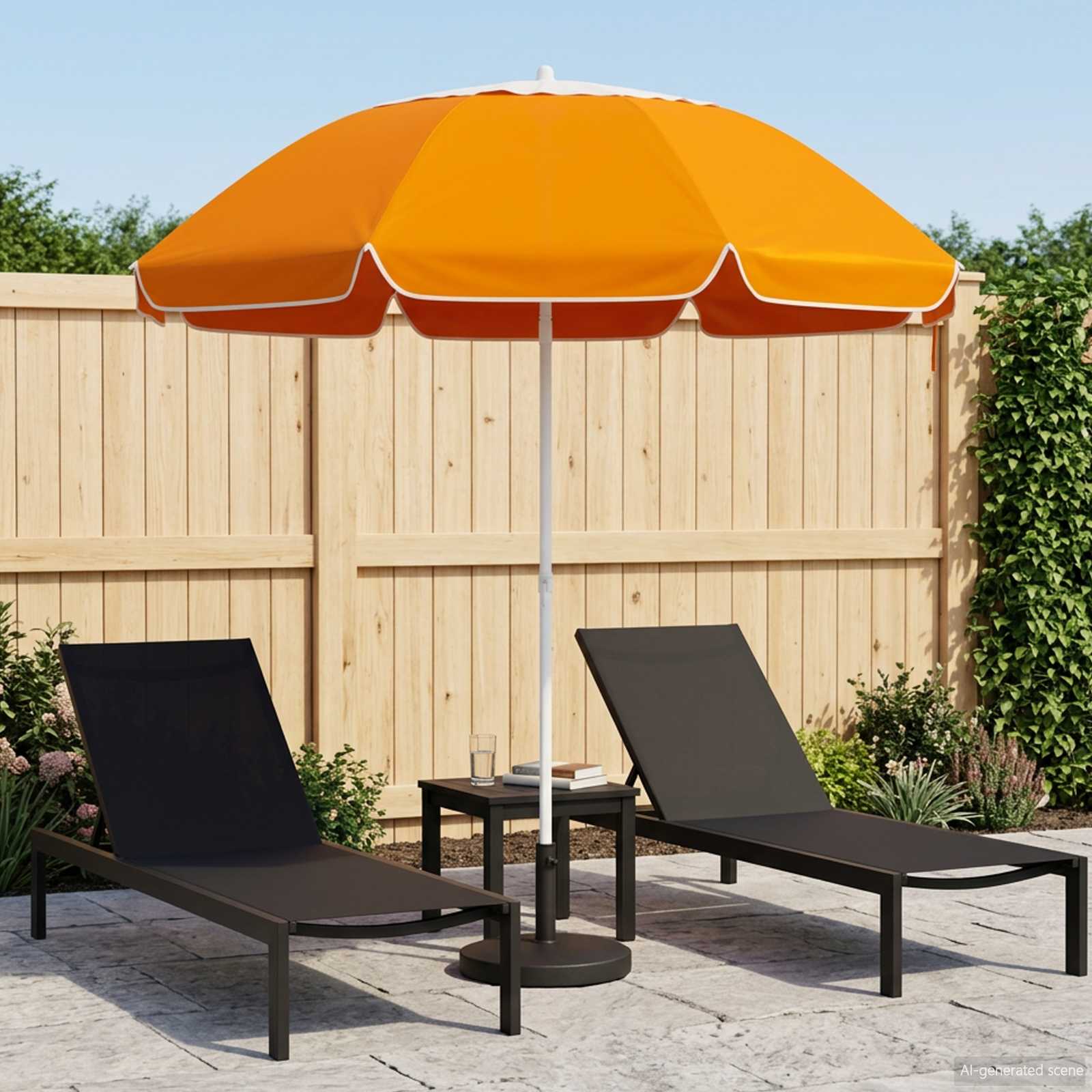 Gartensonnenschirm 160 cm 170T Polyester Orange