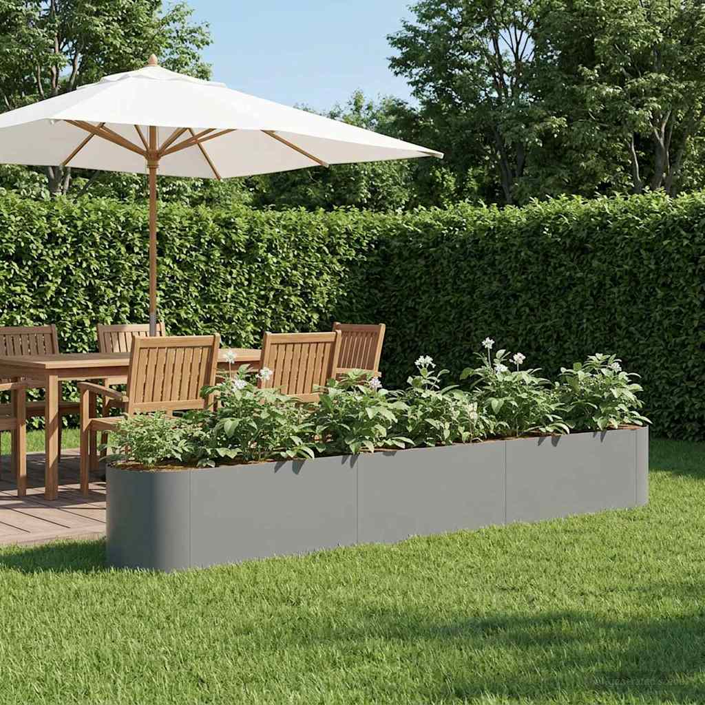 Hochbeet im Garten Anthrazit 280 x 40 x 40 cm