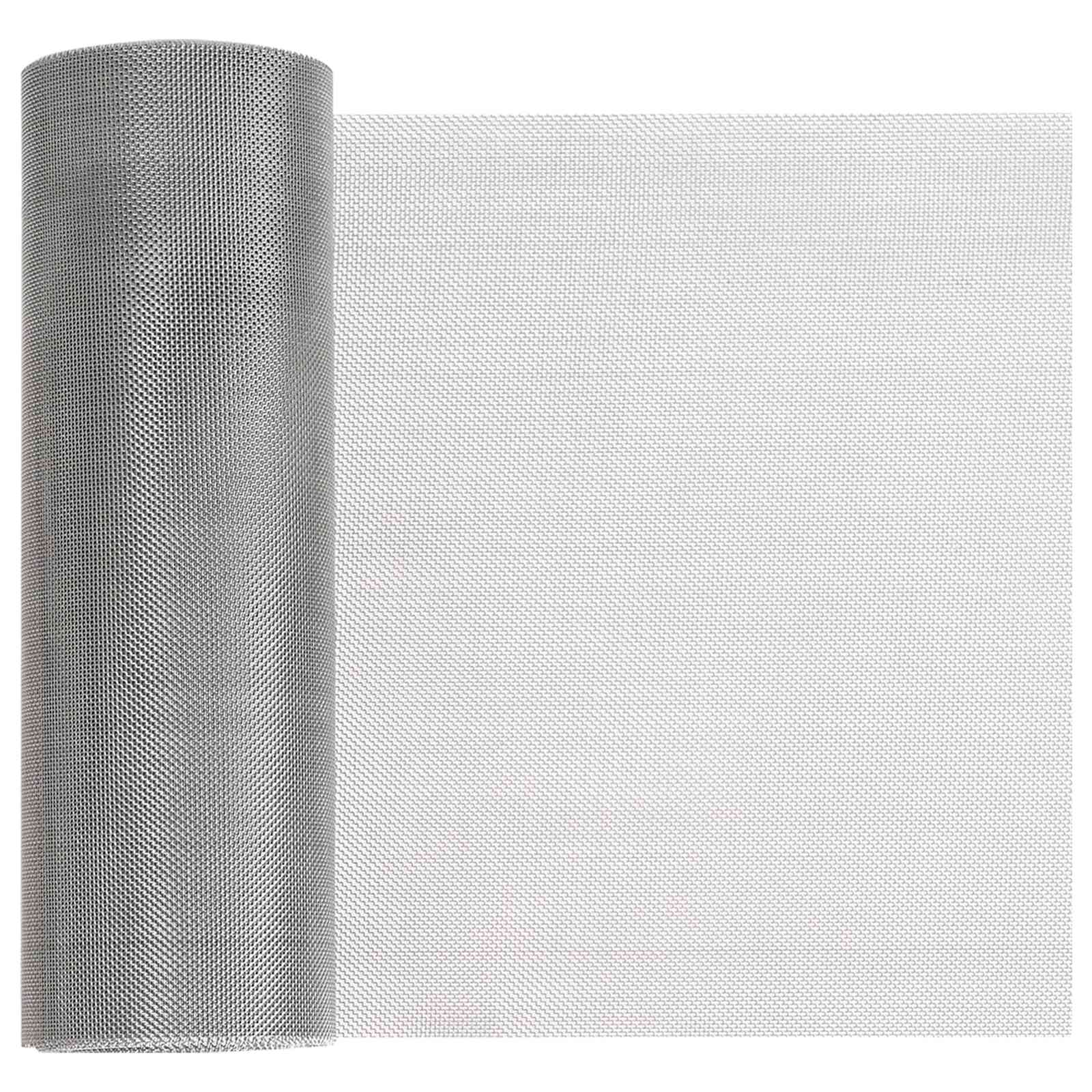Mesh Bildschirm 20 x 1000 cm 30 Mesh Edelstahl 201 Silber