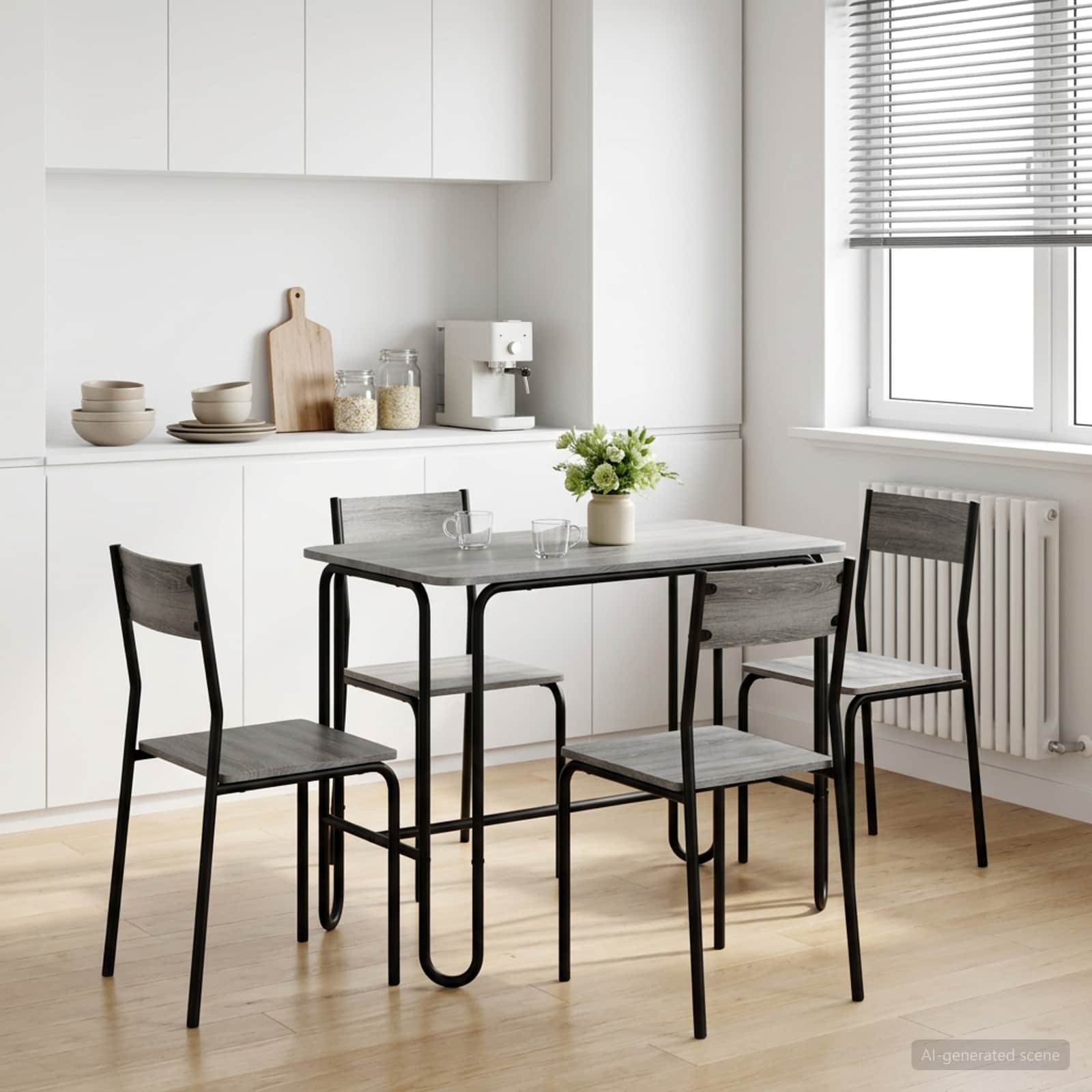 Esstisch 100 x 50 x 75 cm Holzwerkstoff Grau Sonoma