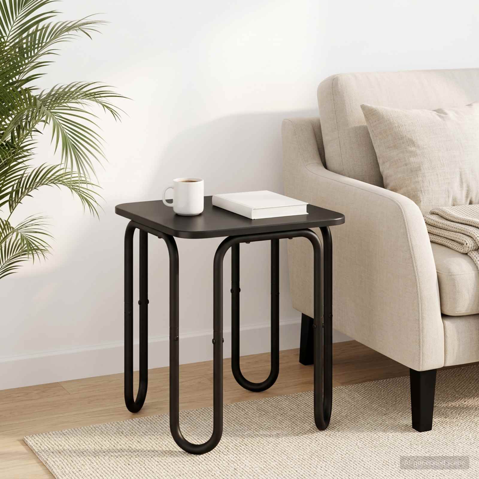 Couchtisch Schwarz 40 x 40 x 45 cm Holzwerkstoff