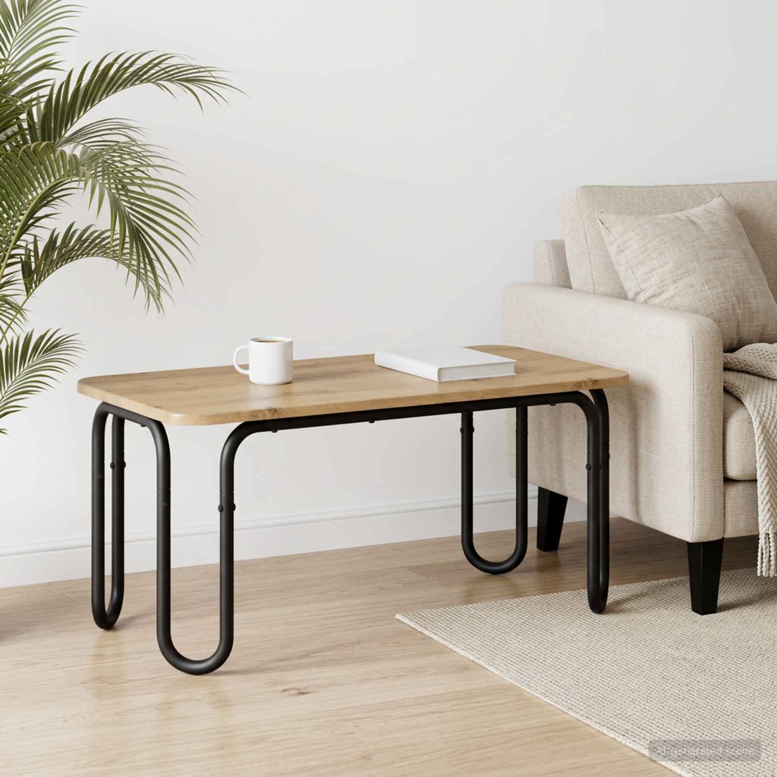 Couchtisch Artisan-Eiche 79,5 x 40 x 36 cm Holzwerkstoff