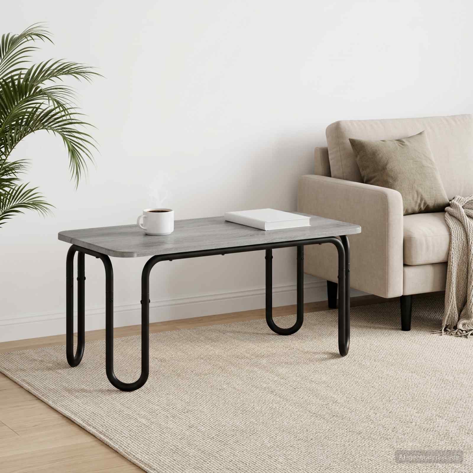 Couchtisch Grau Sonoma 100 x 50 x 45 cm Holzwerkstoff