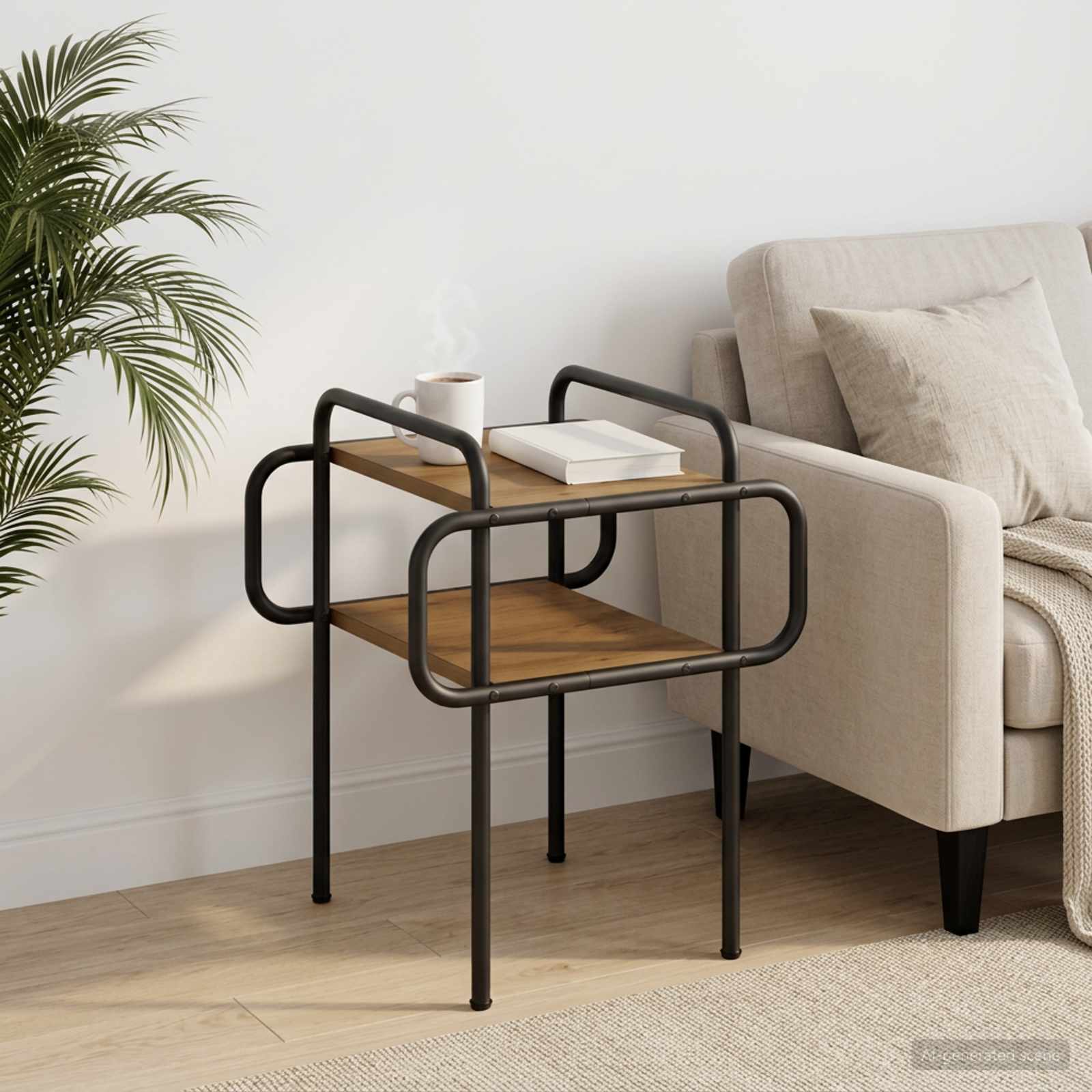 Couchtisch Artisan-Eiche 40 x 40 x 51 cm Holzwerkstoff