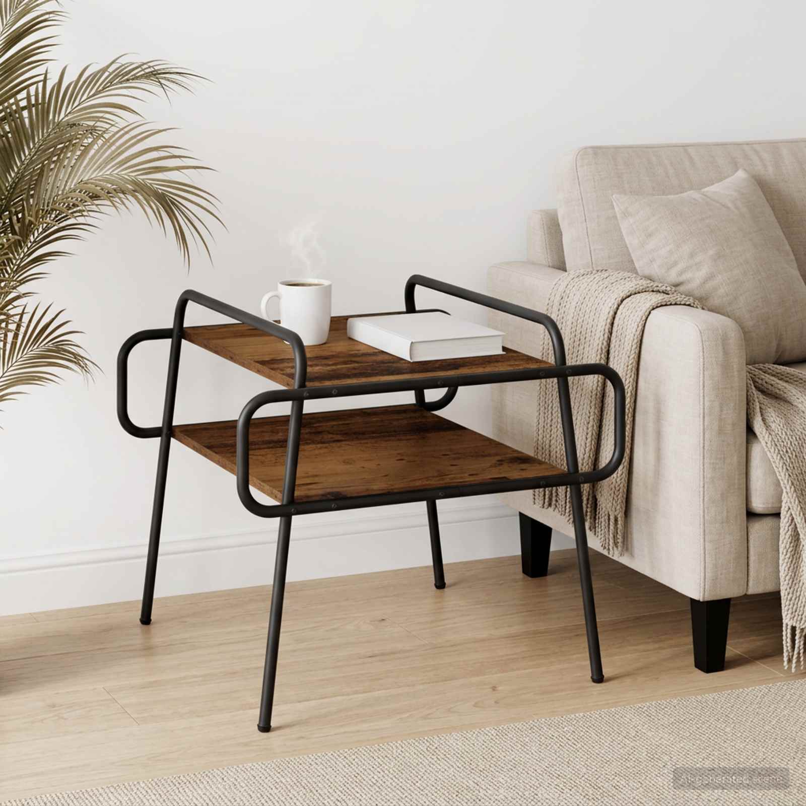 Couchtisch Altholz 50 x 50 x 51 cm Holzwerkstoff