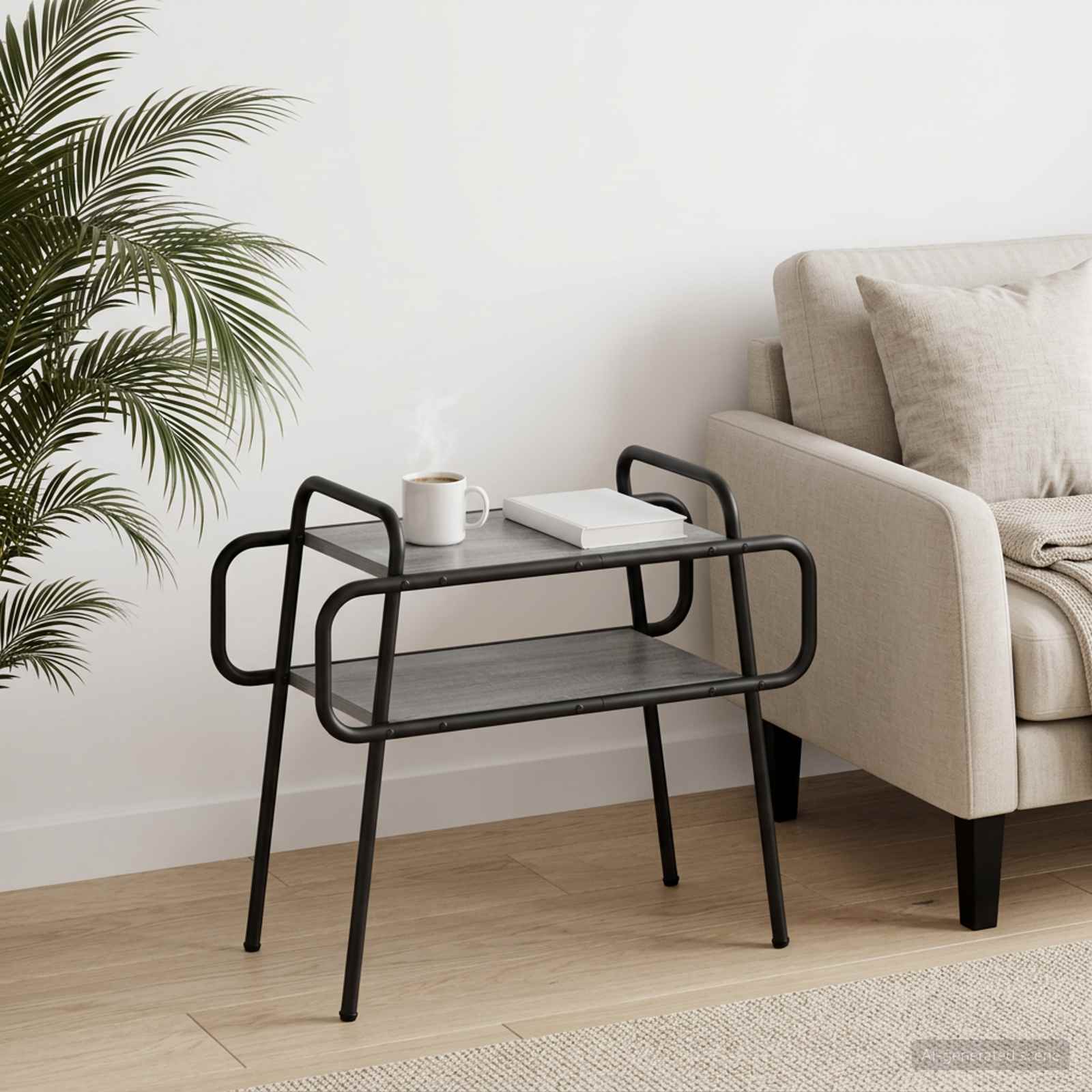 Couchtisch Grau Sonoma 60 x 30 x 51 cm Holzwerkstoff