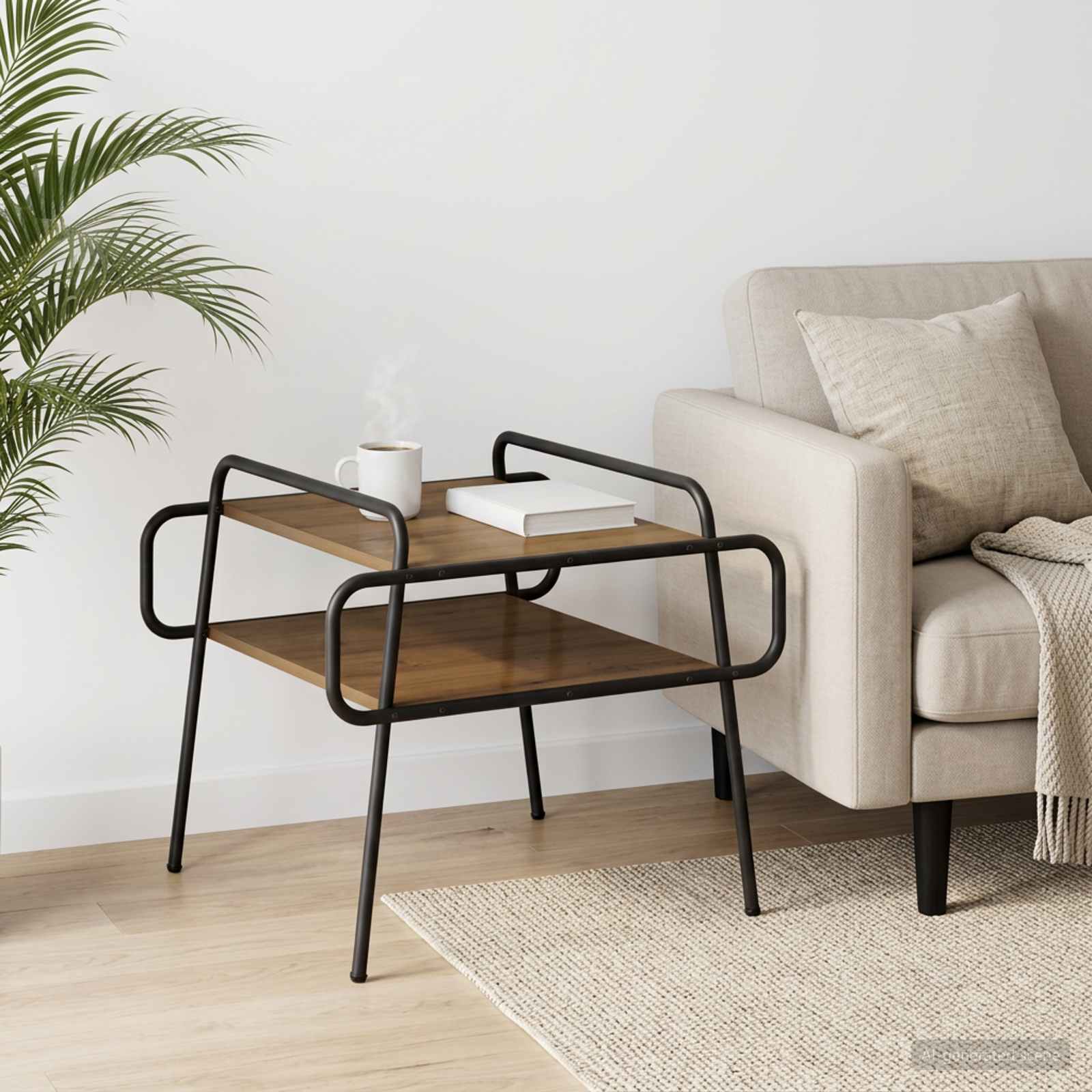 Couchtisch Artisan-Eiche 60 x 60 x 51 cm Holzwerkstoff