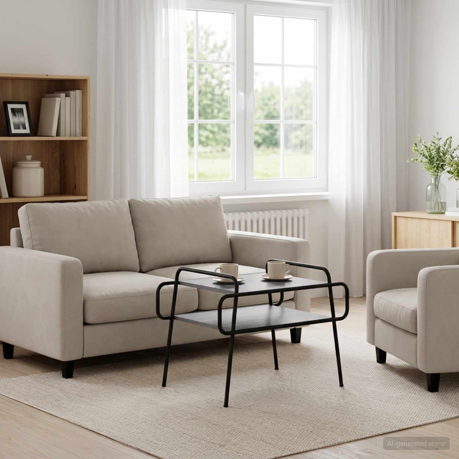 Couchtisch Grau Sonoma 70 x 50 x 51 cm Holzwerkstoff