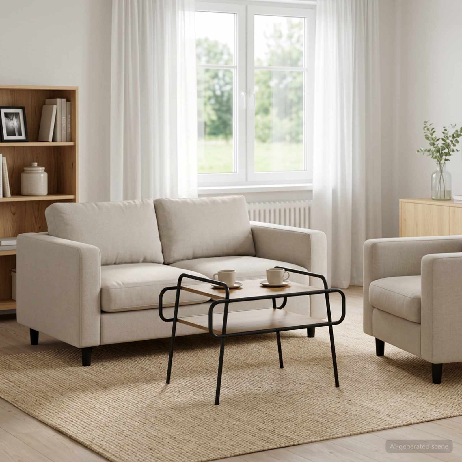 Couchtisch Artisan-Eiche 70 x 50 x 51 cm Holzwerkstoff