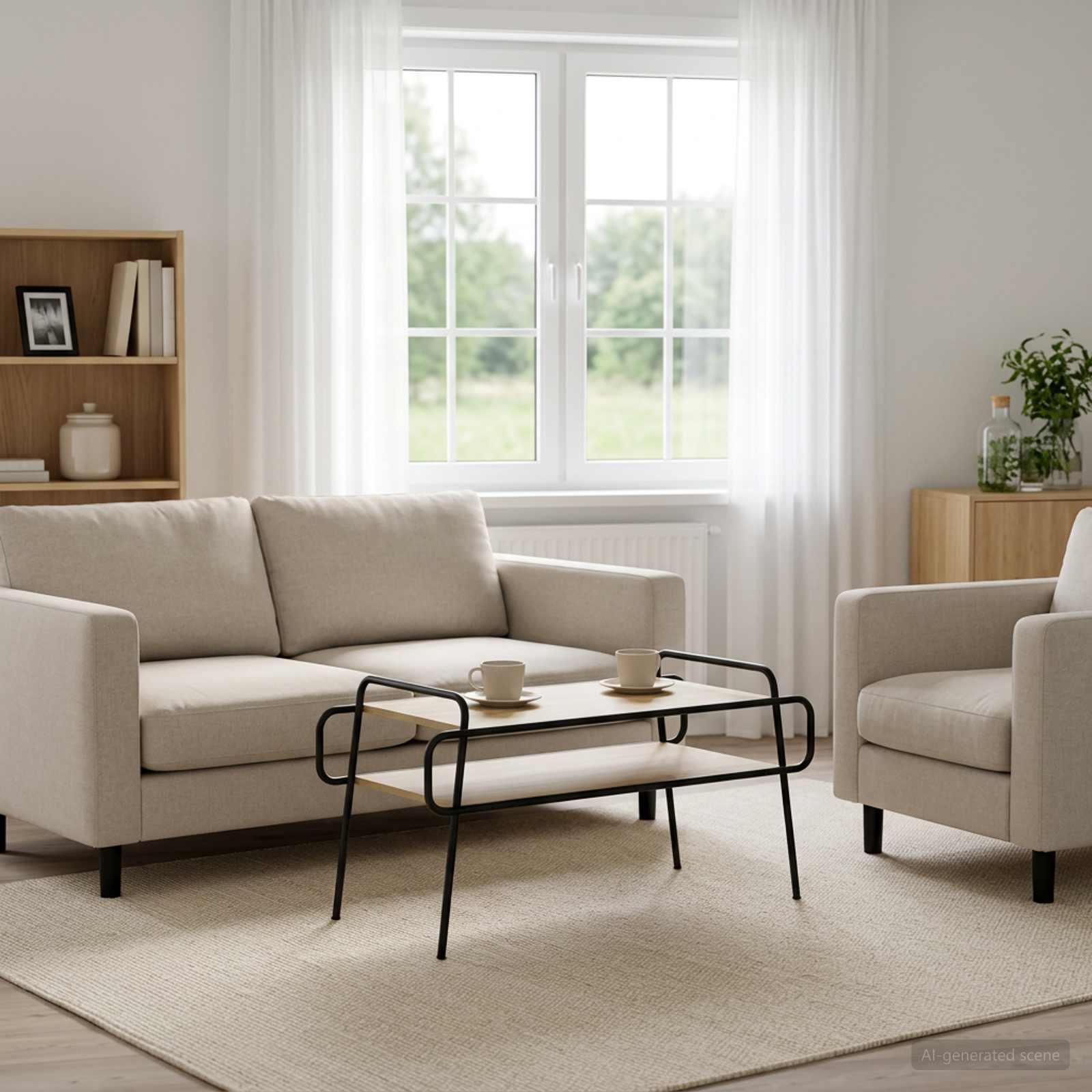 Couchtisch Sonoma-Eiche 100 x 50 x 51 cm Holzwerkstoff