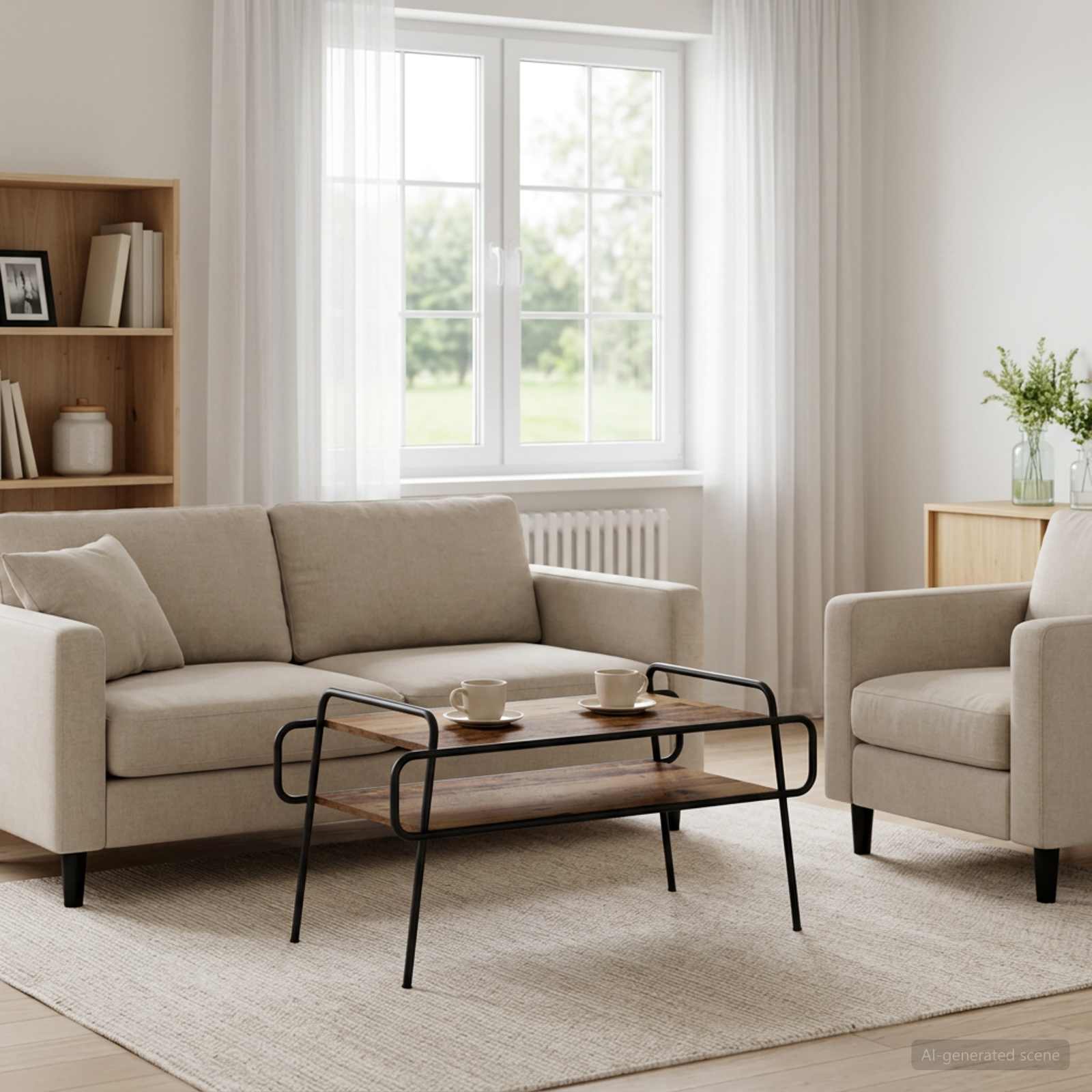 Couchtisch Altholz 100 x 50 x 51 cm Holzwerkstoff