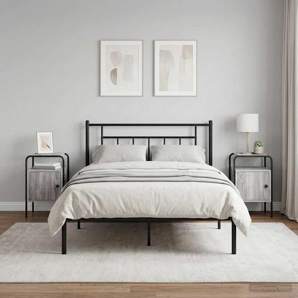 Nachttisch 2 Stk. Grau Sonoma 35 x 36,5 x 56 cm Holzwerkstoff