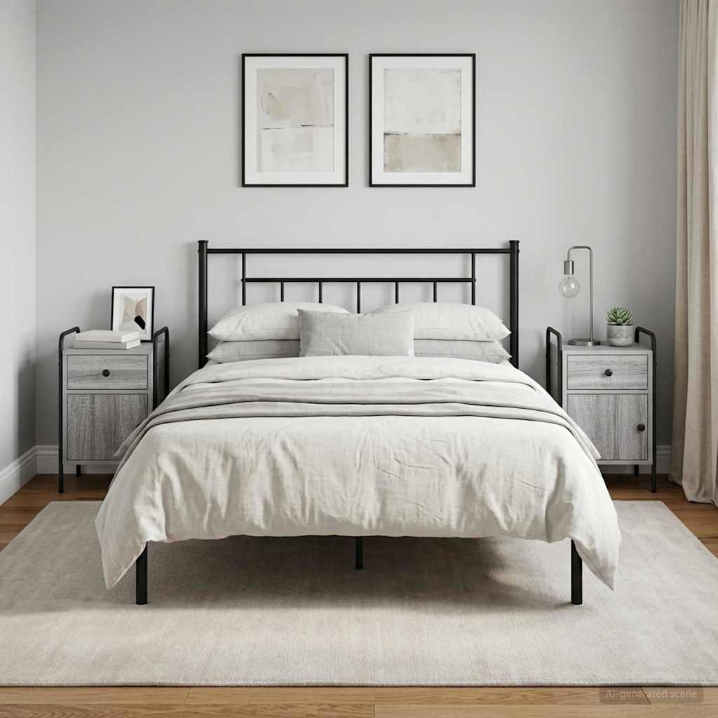 Nachttisch 2 Stk. Grau Sonoma 35 x 36,5 x 61 cm Holzwerkstoff