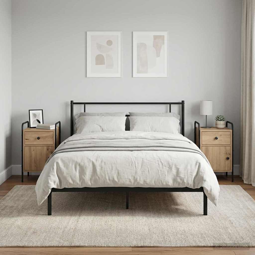Nachttisch 2 Stk. Artisan-Eiche 35 x 36,5 x 61 cm Holzwerkstoff