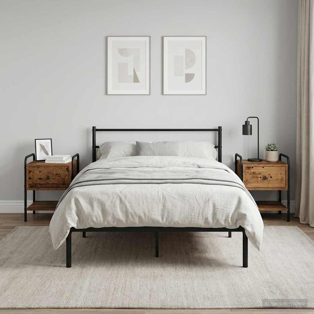 Nachttisch 2 Stk. Altholz 35 x 36,5 x 47 cm Holzwerkstoff