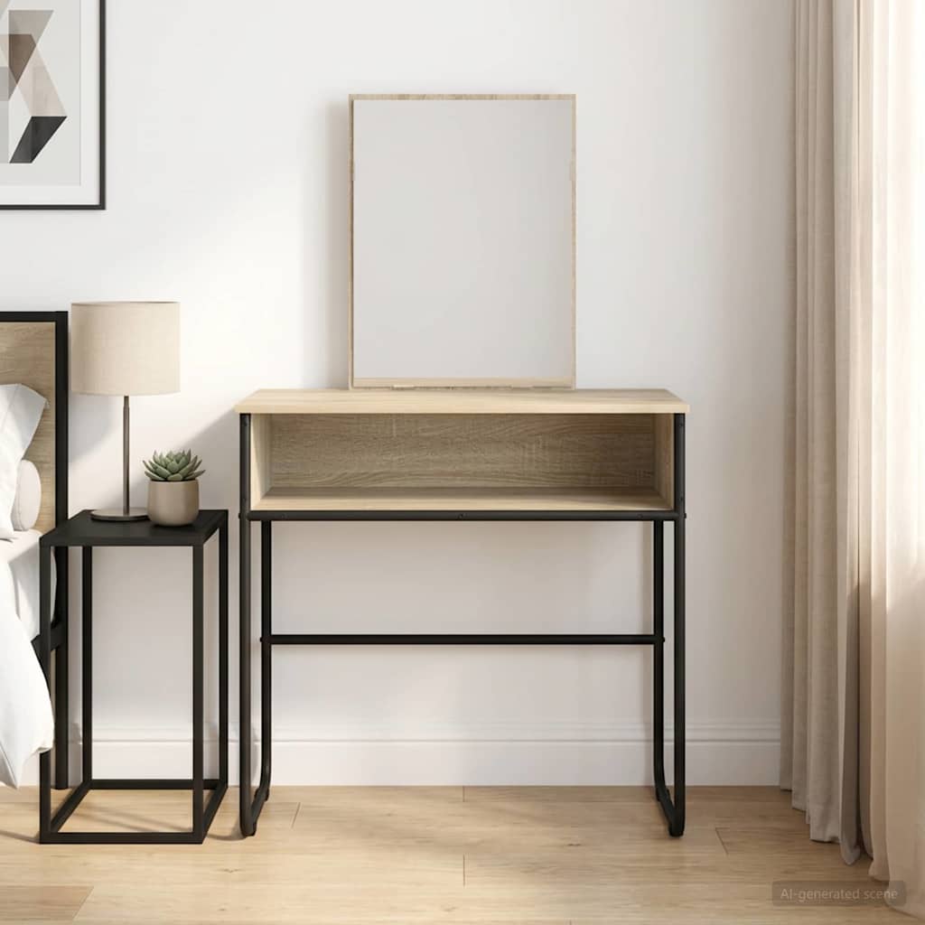 Schminktisch Sonoma-Eiche 81 x 40 x 131 cm Holzwerkstoff