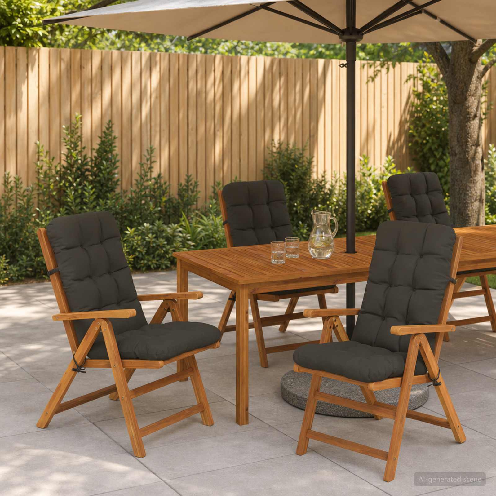 4-teiliges Hochlehner Kissenset VIANEN 4 pcs 100 % Polyester