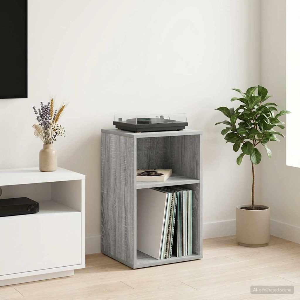 Schallplattenschrank Sonoma-Grau 38 x 33 x 61 cm Holzwerkstoff