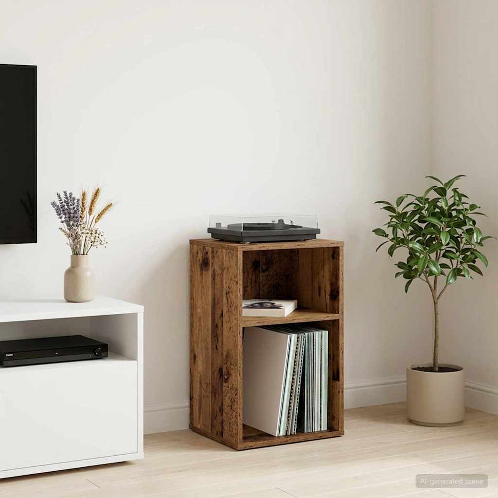 Schallplattenschrank Altholz 38 x 33 x 61 cm Holzwerkstoff